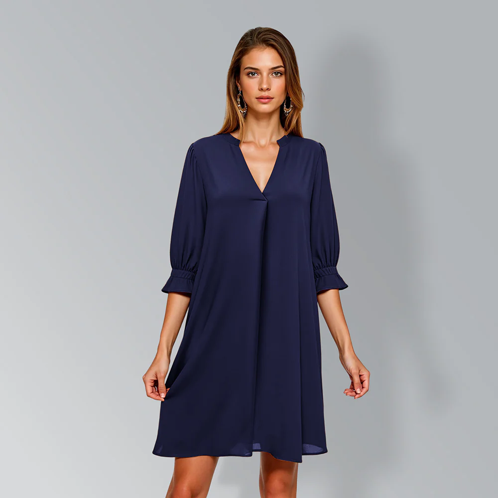 V-neck Long Sleeves Dress