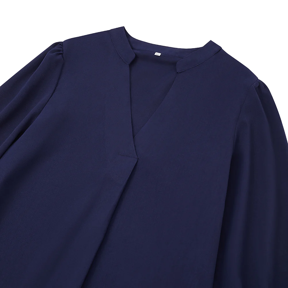 V-neck Long Sleeves Dress - Image 6