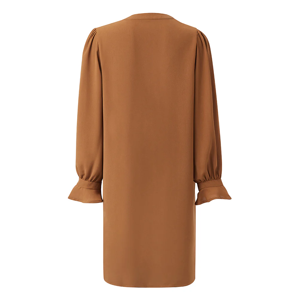 V-neck Long Sleeves Dress - Image 5