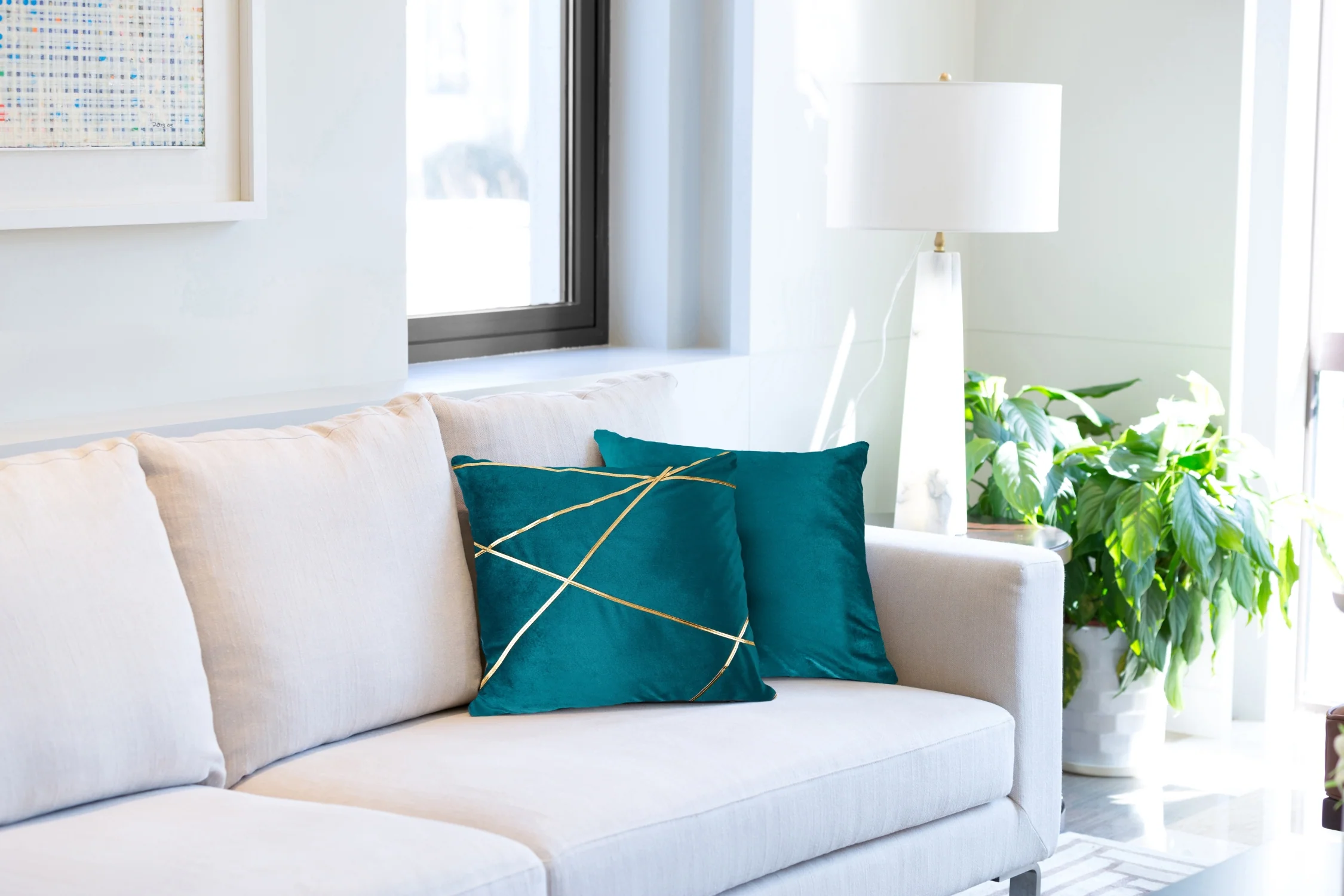 Vancouver - Cushion Cover in Emerald