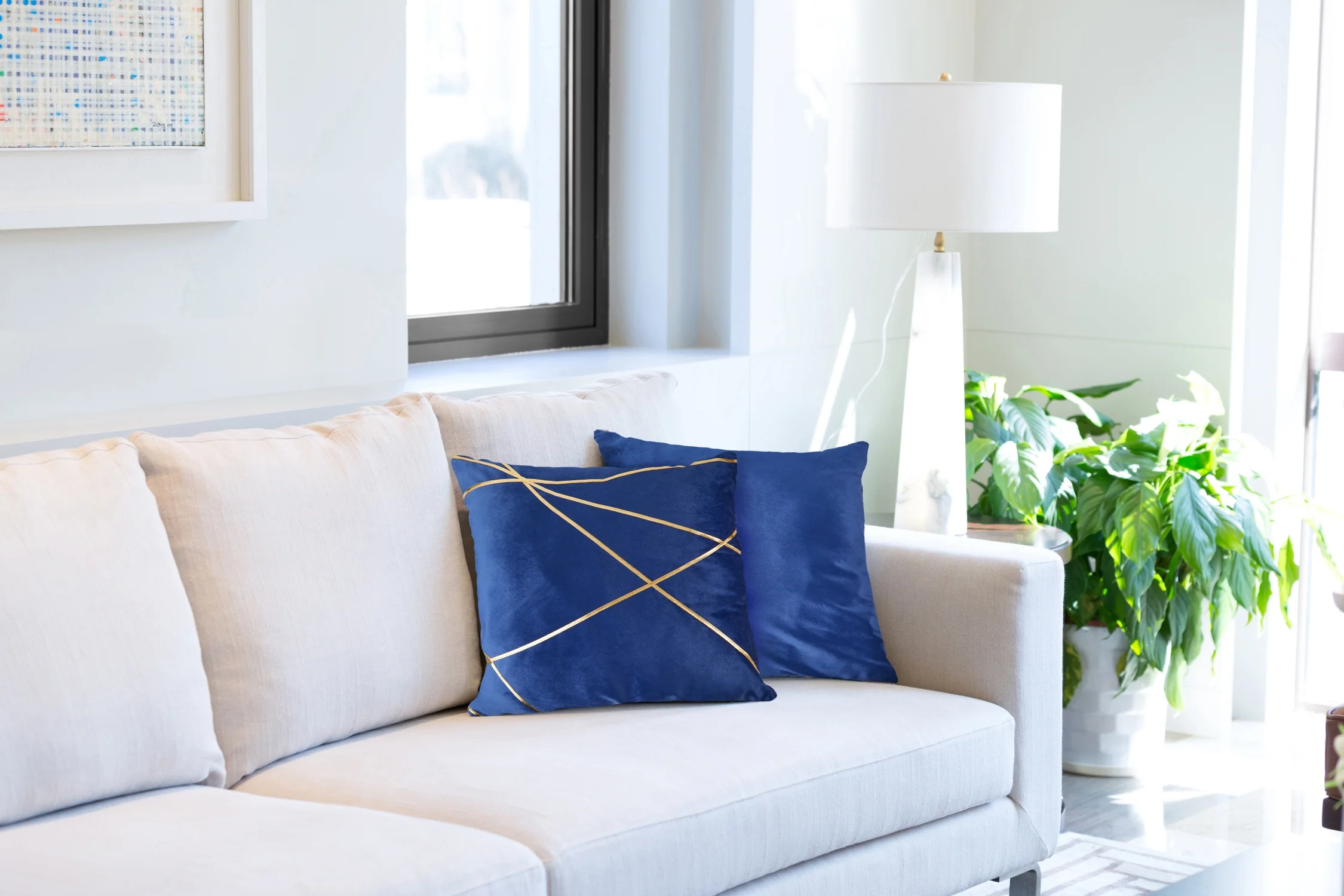 Vancouver - Cushion Cover in Navy