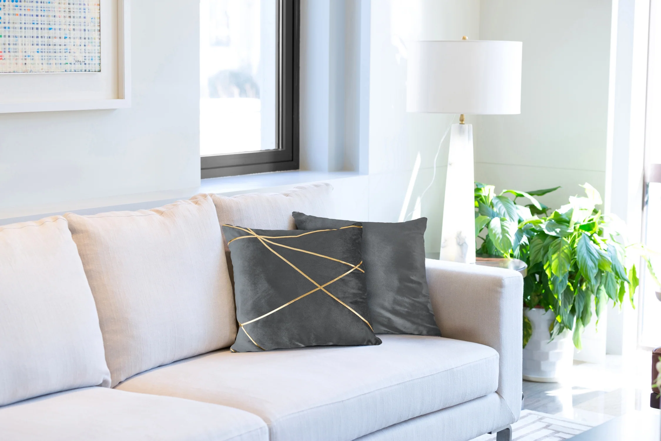 Vancouver - Cushion Cover in Silver