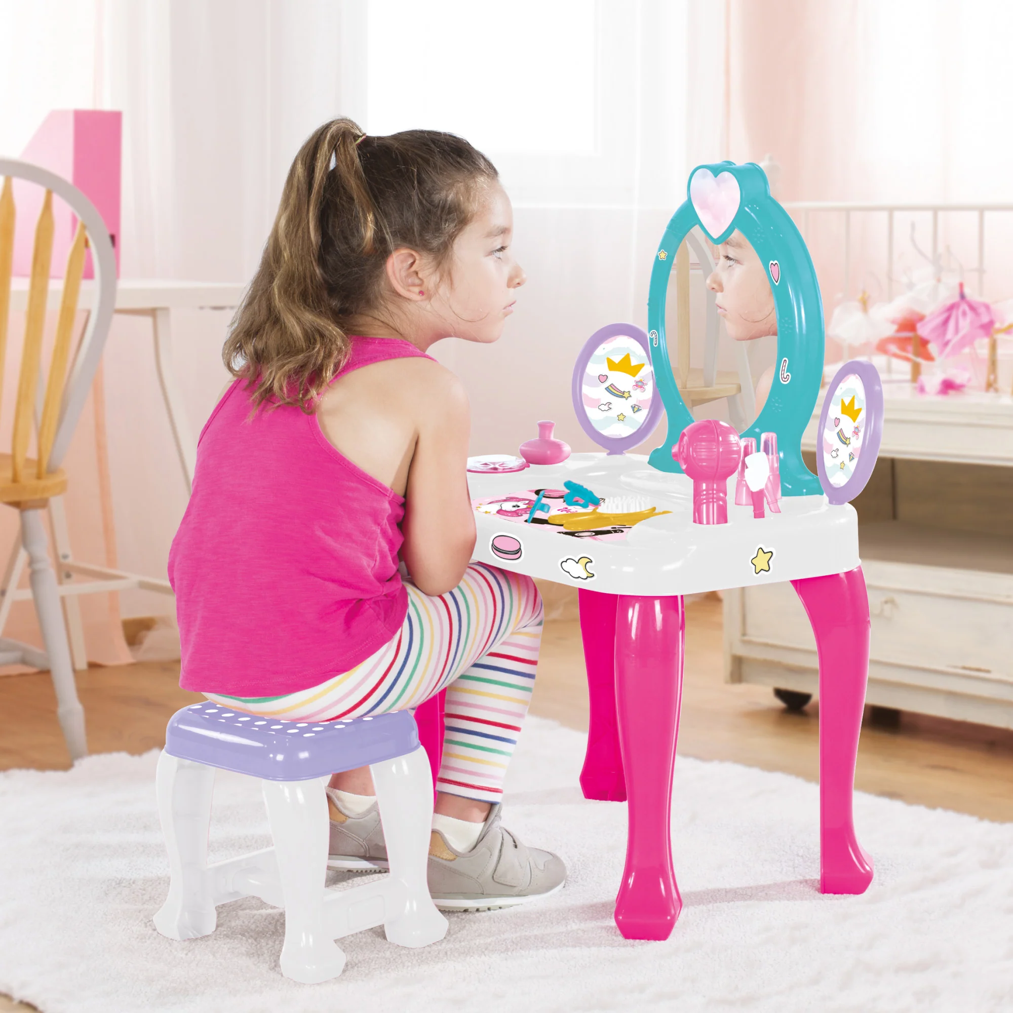 Vanity Table & Stool Set - Image 5