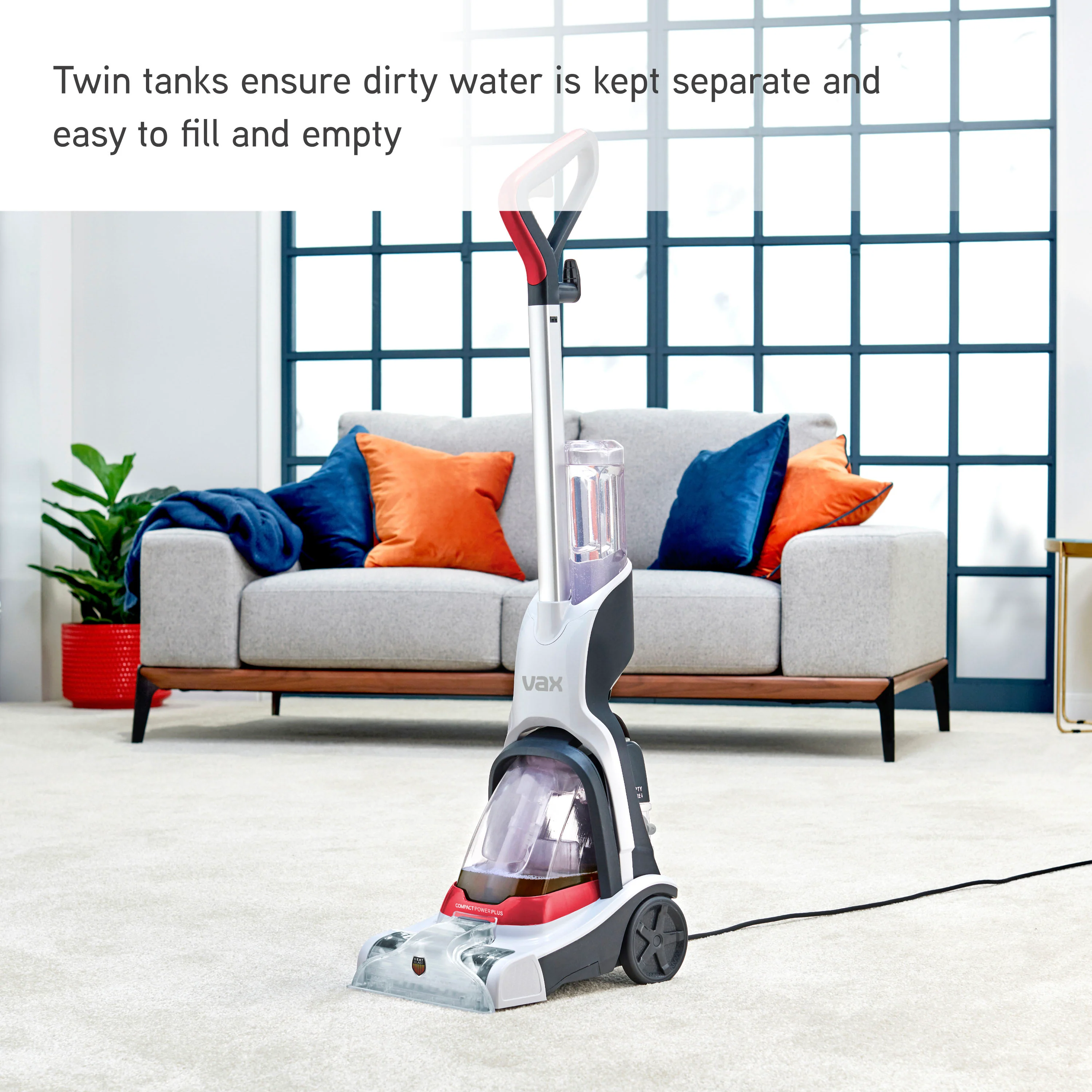 Vax Compact Plus Power Carpet Washer - Image 7