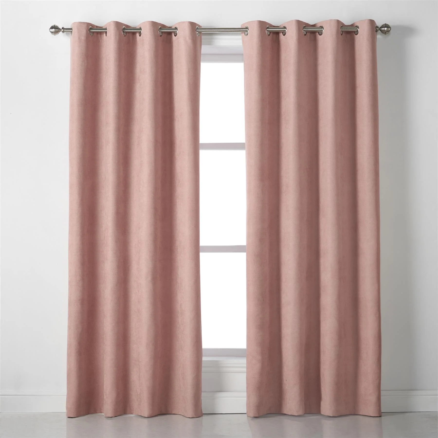 Velvet Chenille Unlined Ring Top Curtains - Image 2