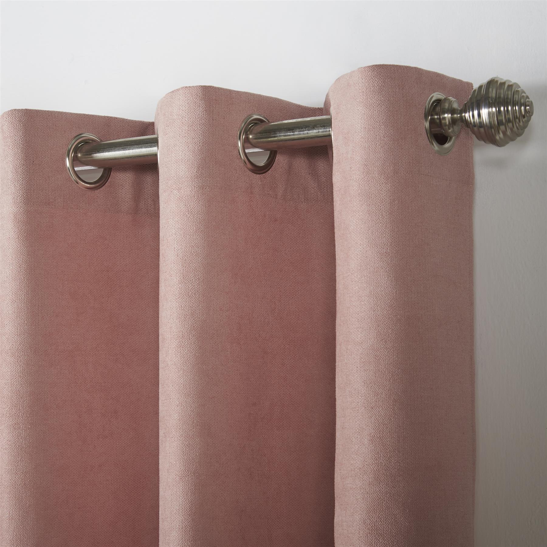 Velvet Chenille Unlined Ring Top Curtains - Image 3