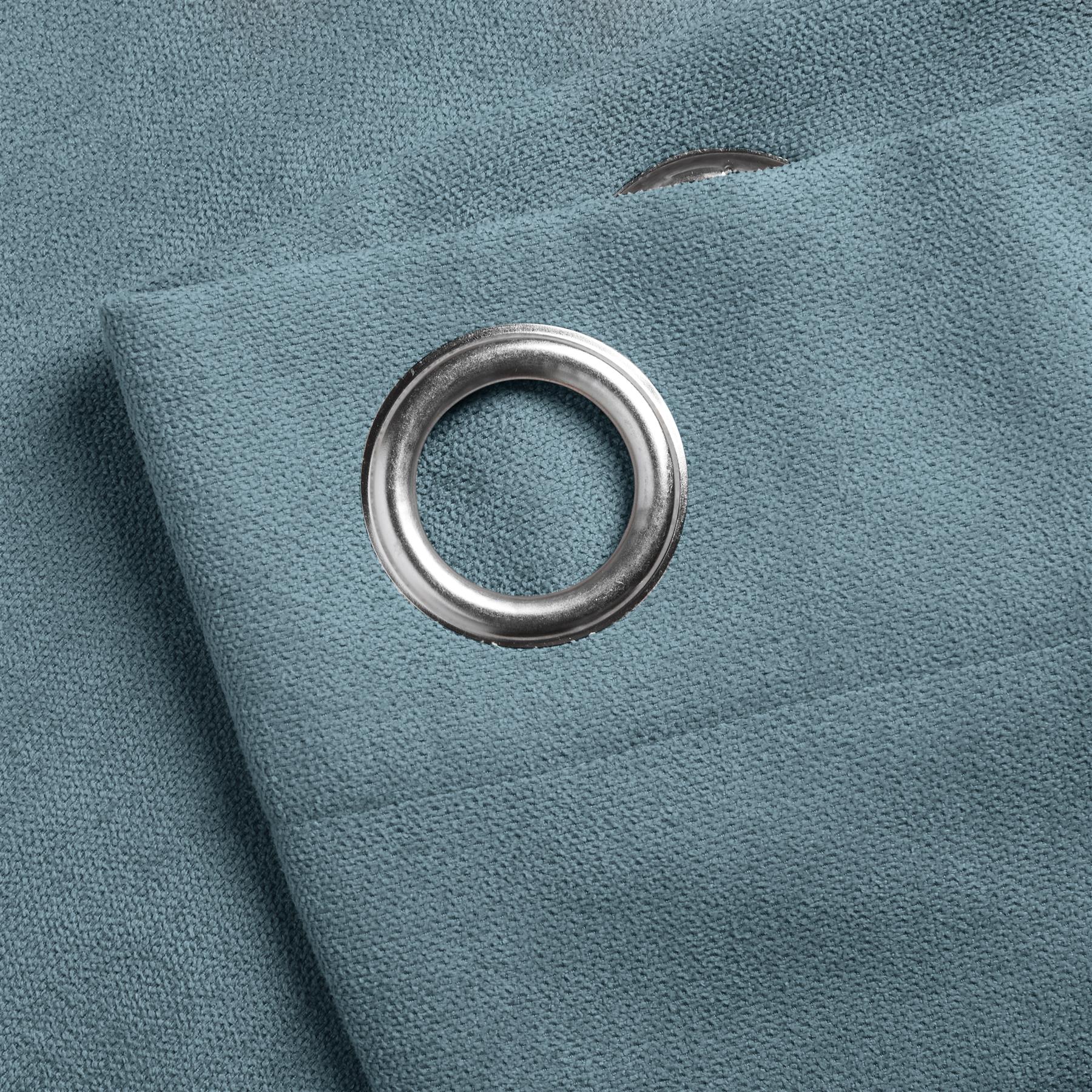 Velvet Chenille Unlined Ring Top Curtains - Image 4