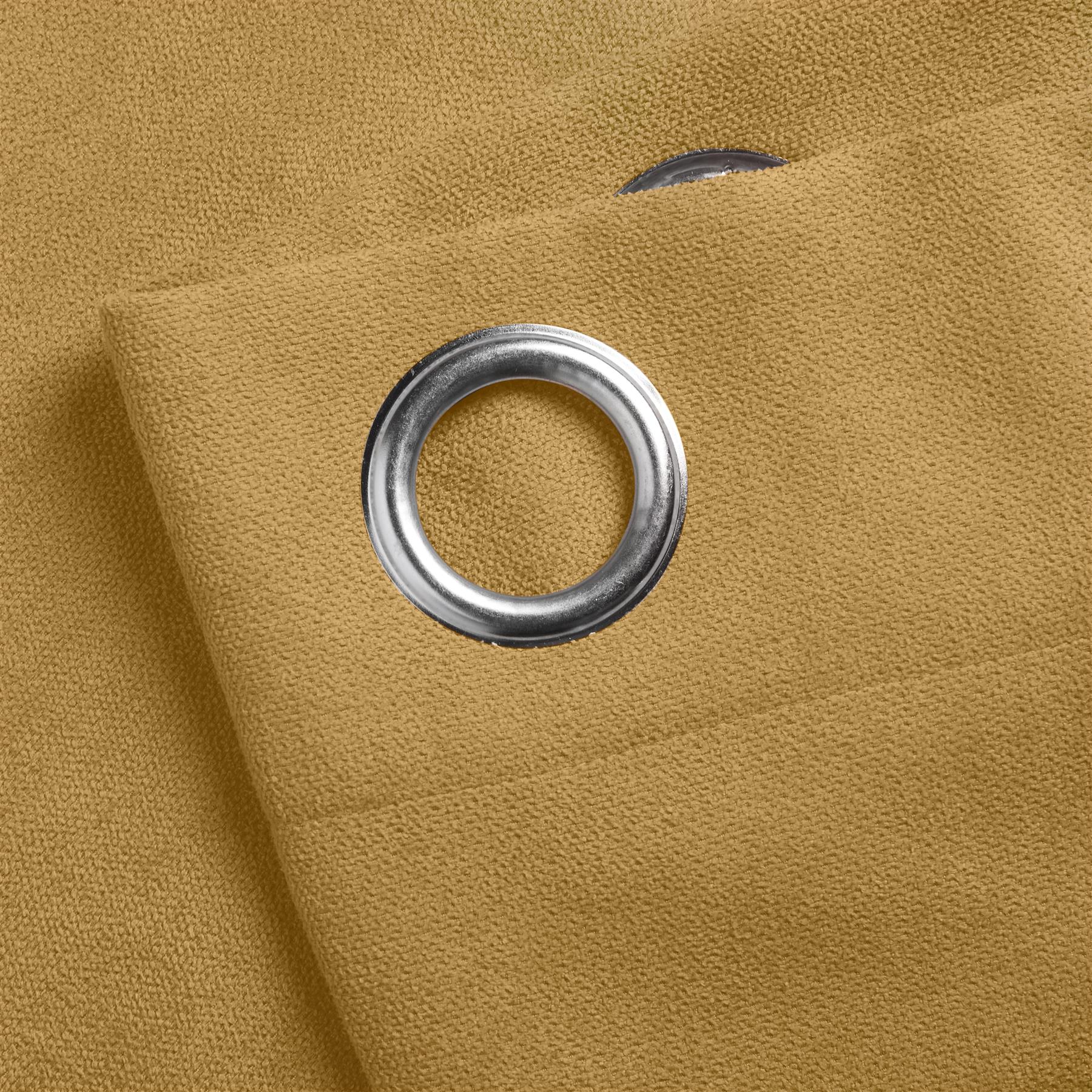 Velvet Chenille Unlined Ring Top Curtains - Image 4