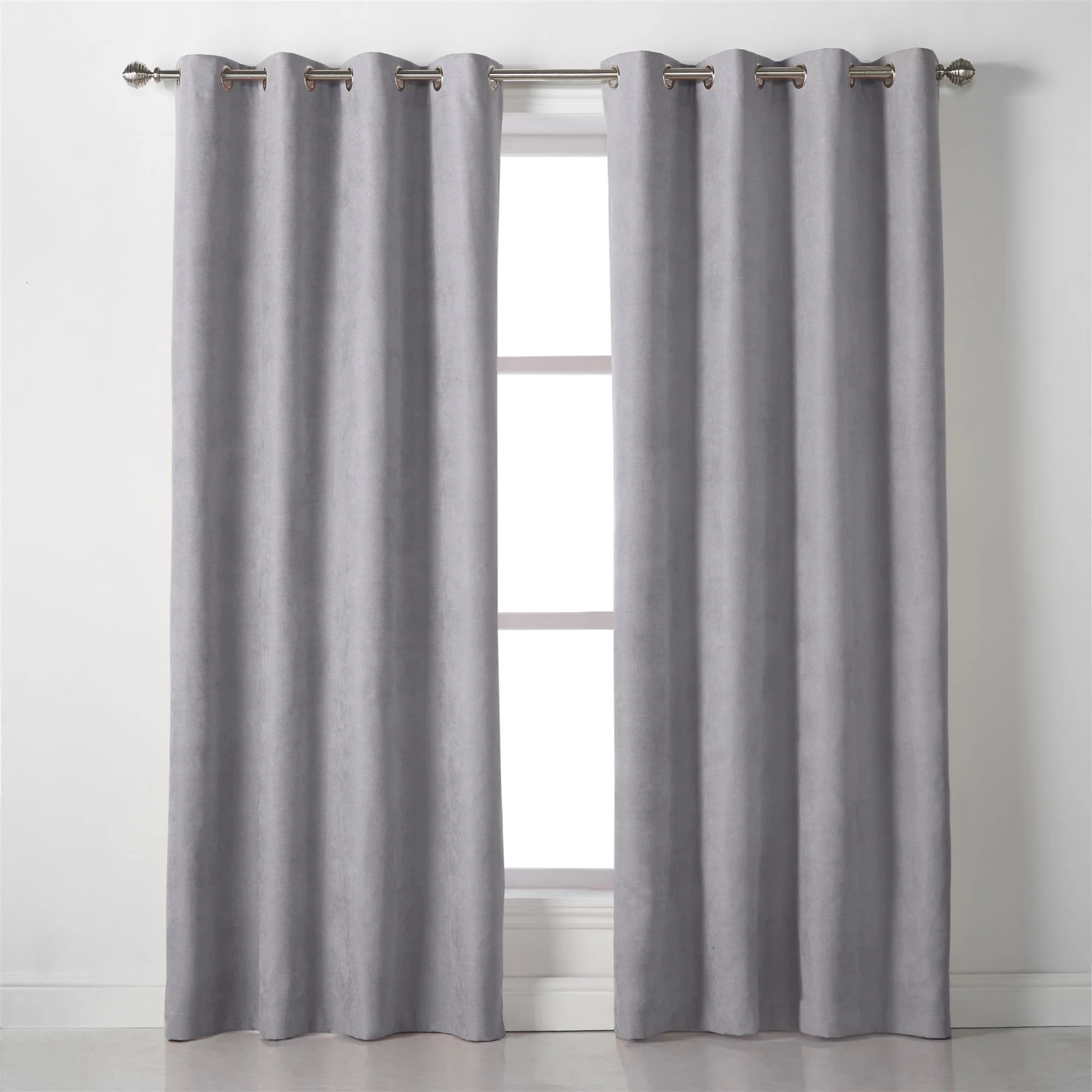 Velvet Chenille Unlined Ring Top Curtains - Image 2