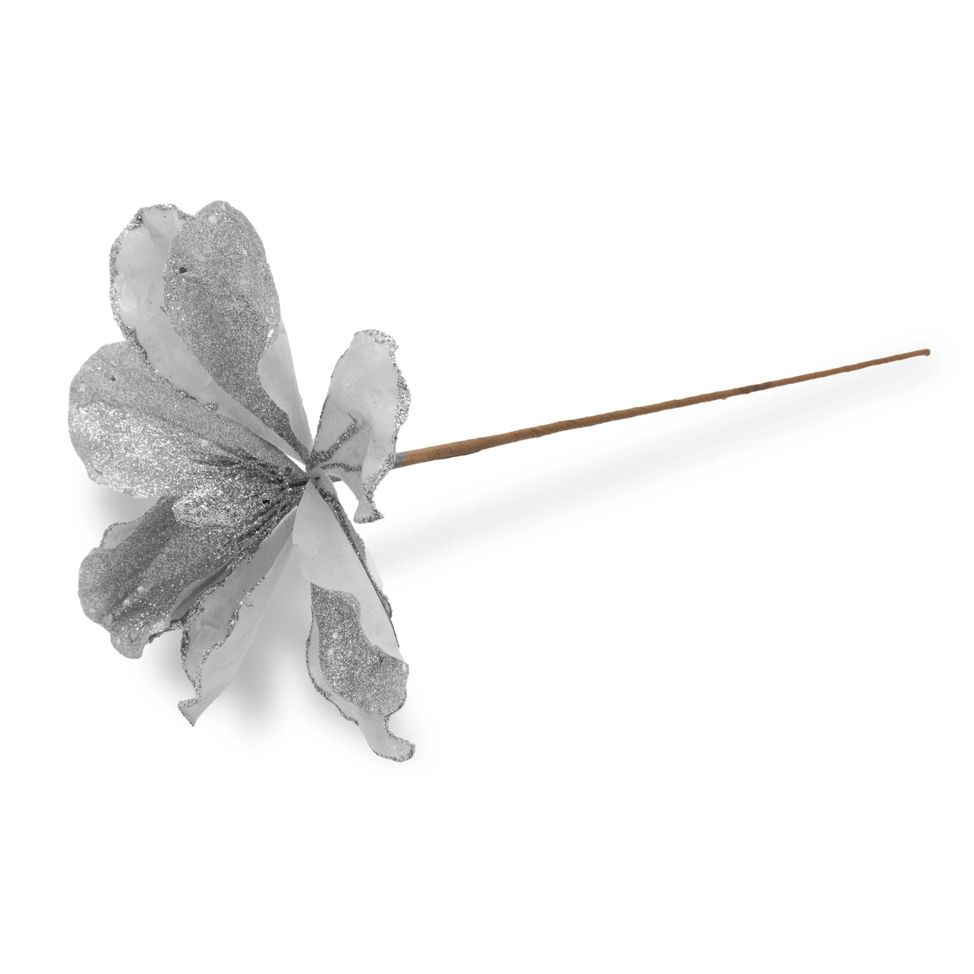 Velvet Flower Pick - Silver - Image 4