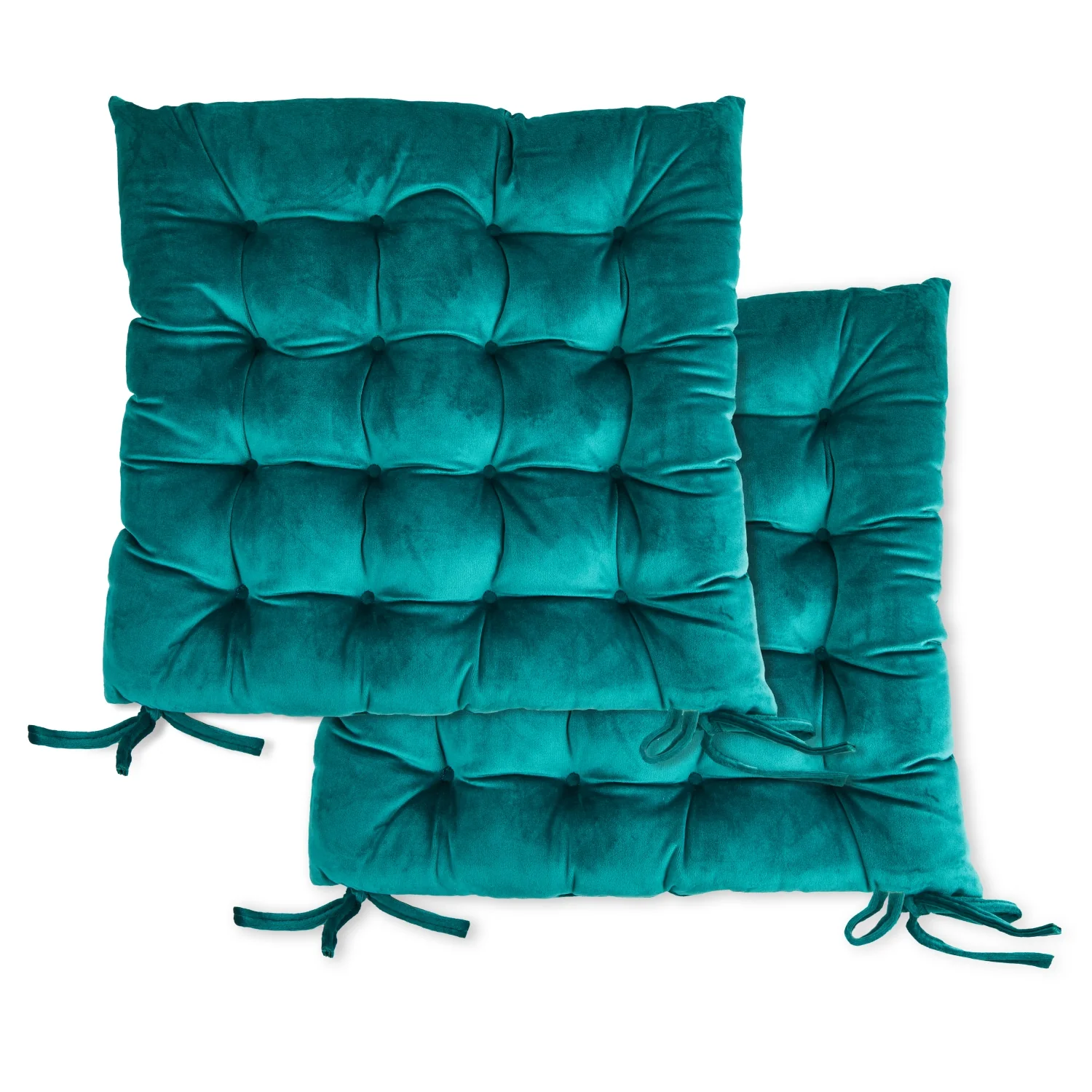 Velvet Holland Luxury Seat Pad in Emerald Green - Image 2