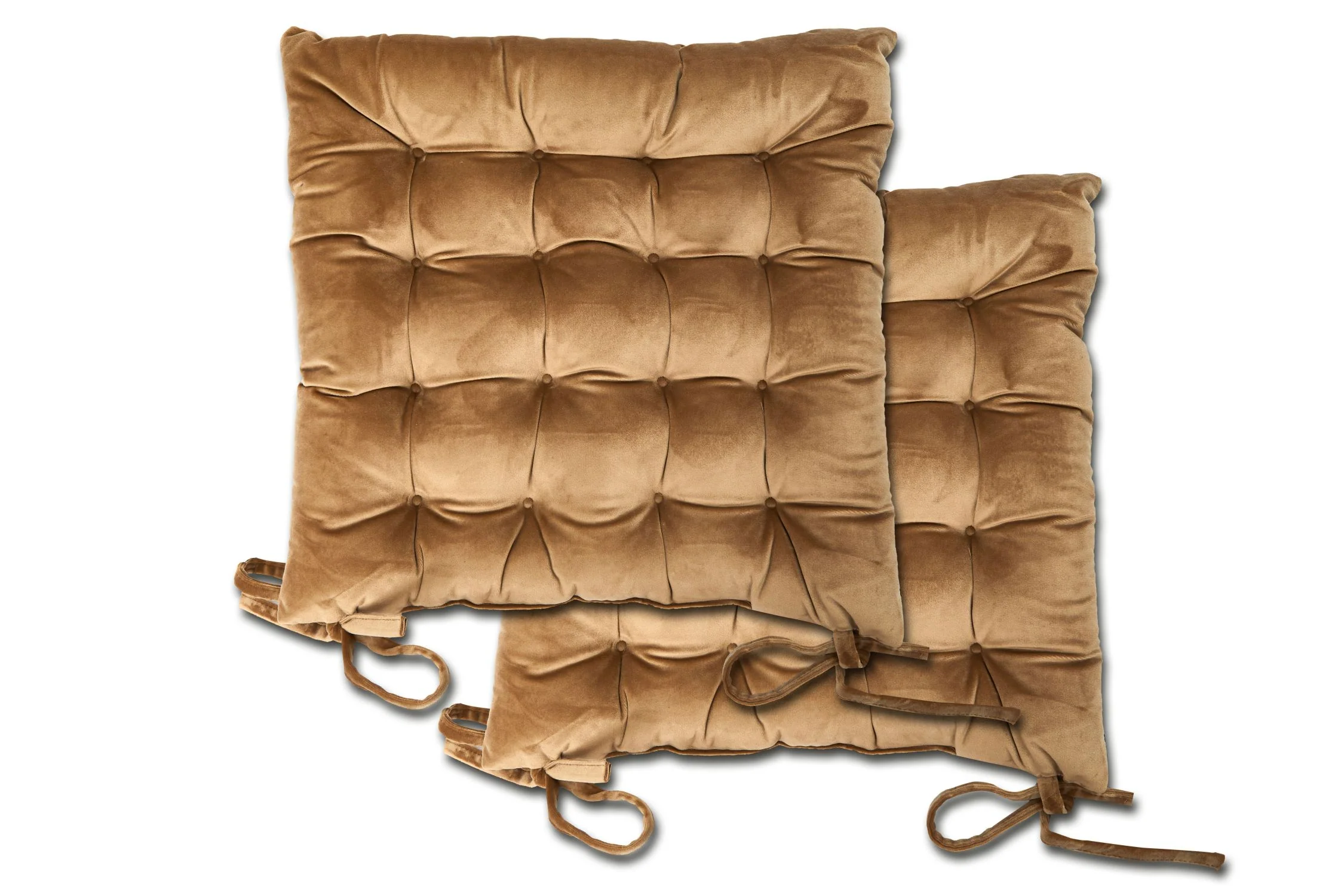 Velvet Holland Luxury Seat Pad in Taupe - Image 2