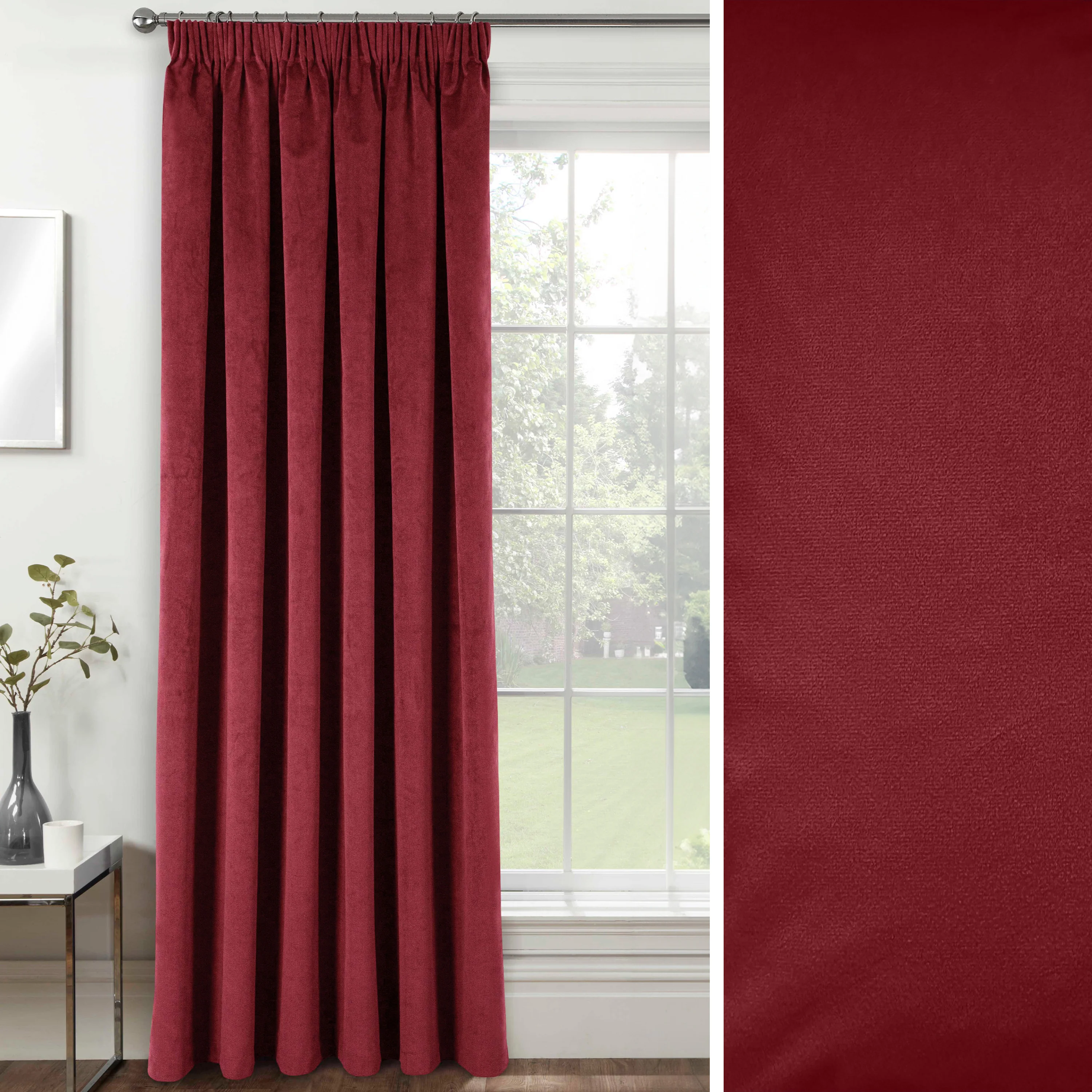 Velvet, Supersoft, 100% Blackout, Thermal (SINGLE) Door Curtain With Tape Top - Image 11
