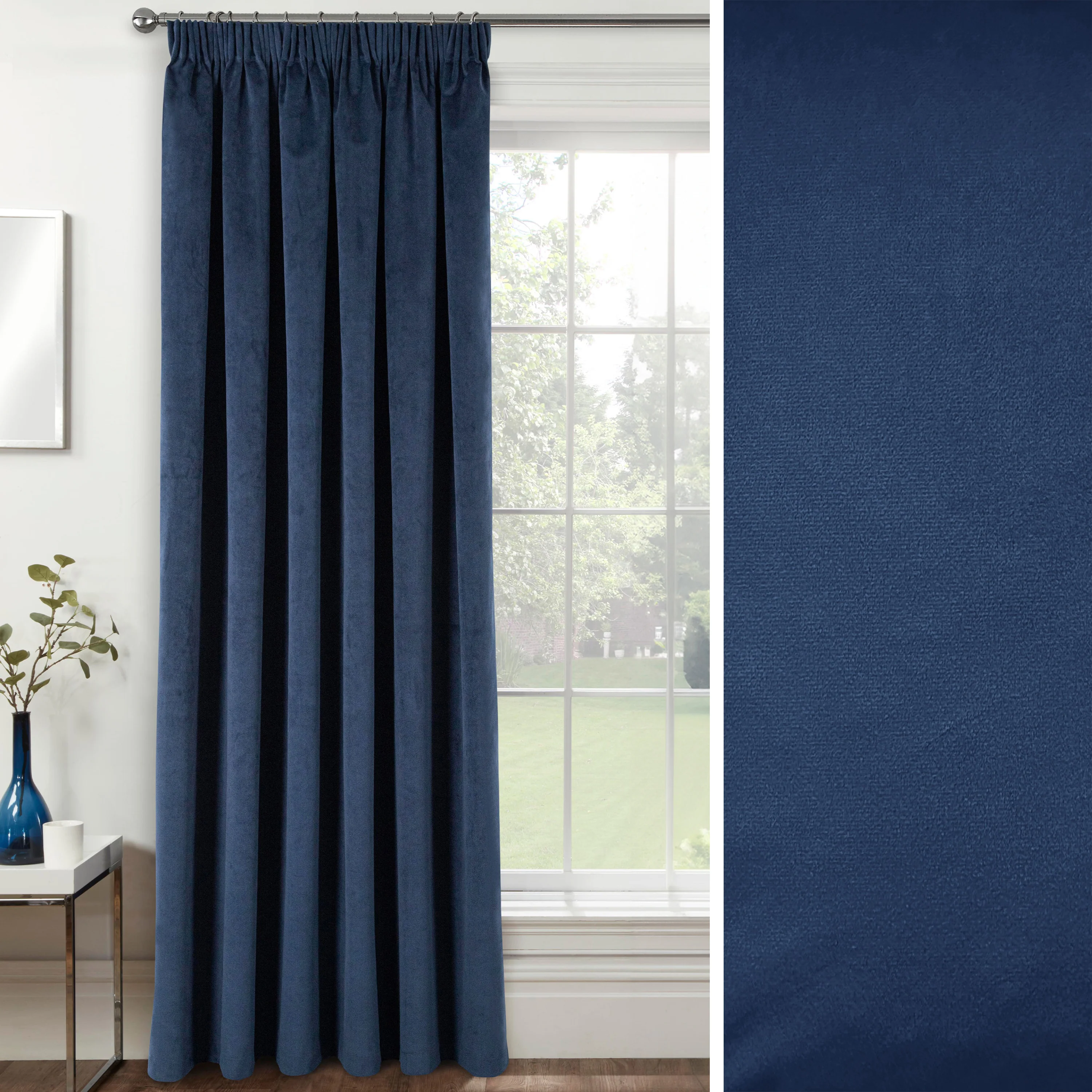 Velvet, Supersoft, 100% Blackout, Thermal (SINGLE) Door Curtain With Tape Top - Image 16