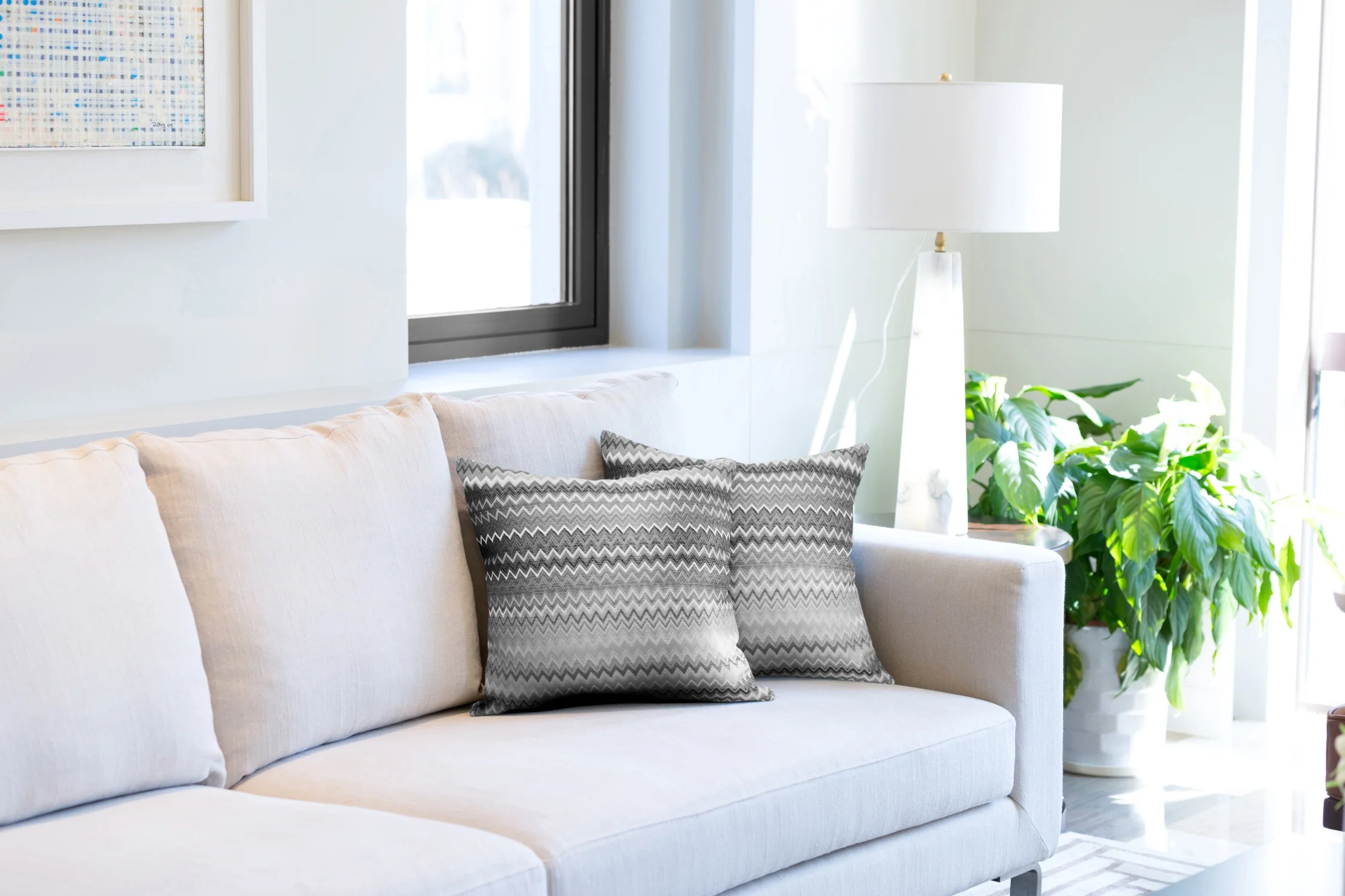 Venice Jacquard Cushion Cover in Silver