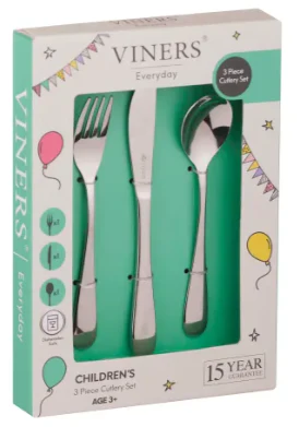 Viners Everyday 3 Pce Kids Cutlery Set Of 6