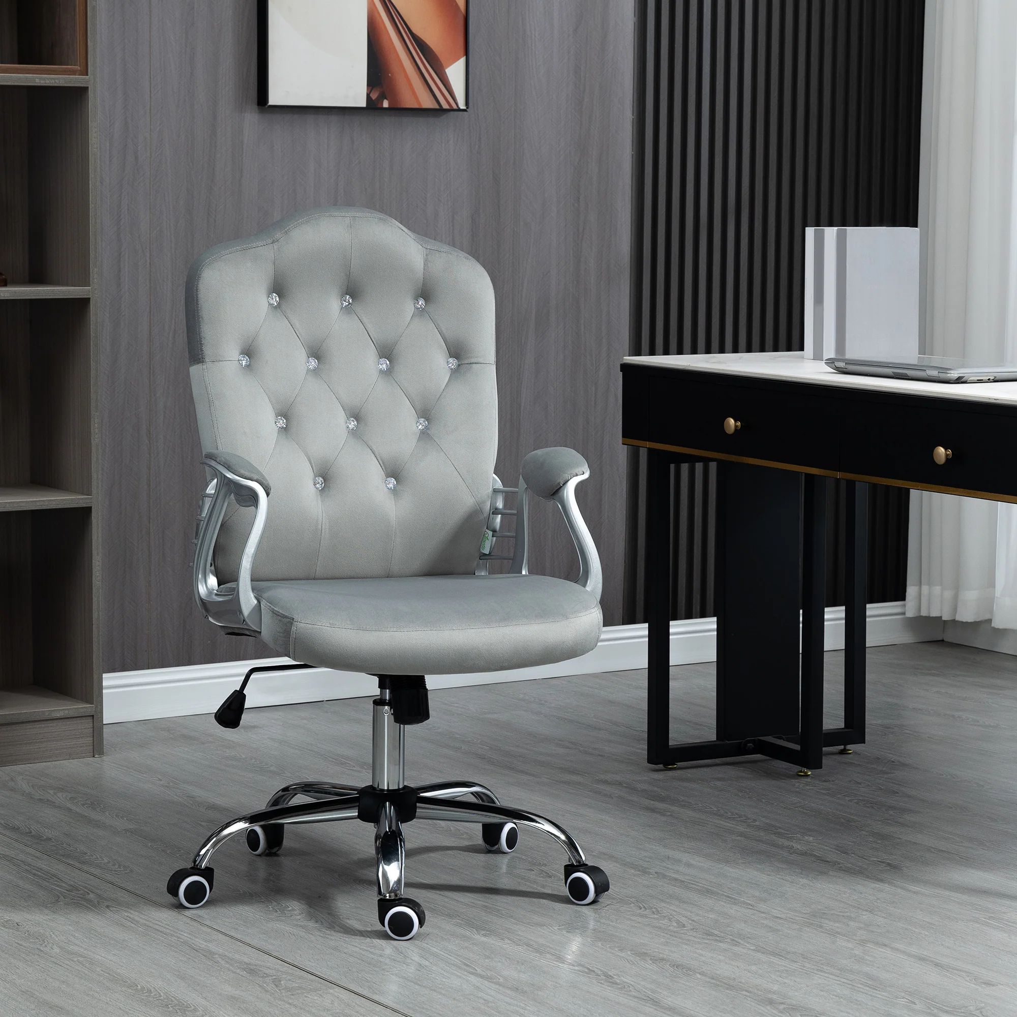 Vinsetto Home Office Chair with Adjustable Height Tilt Function - Image 11