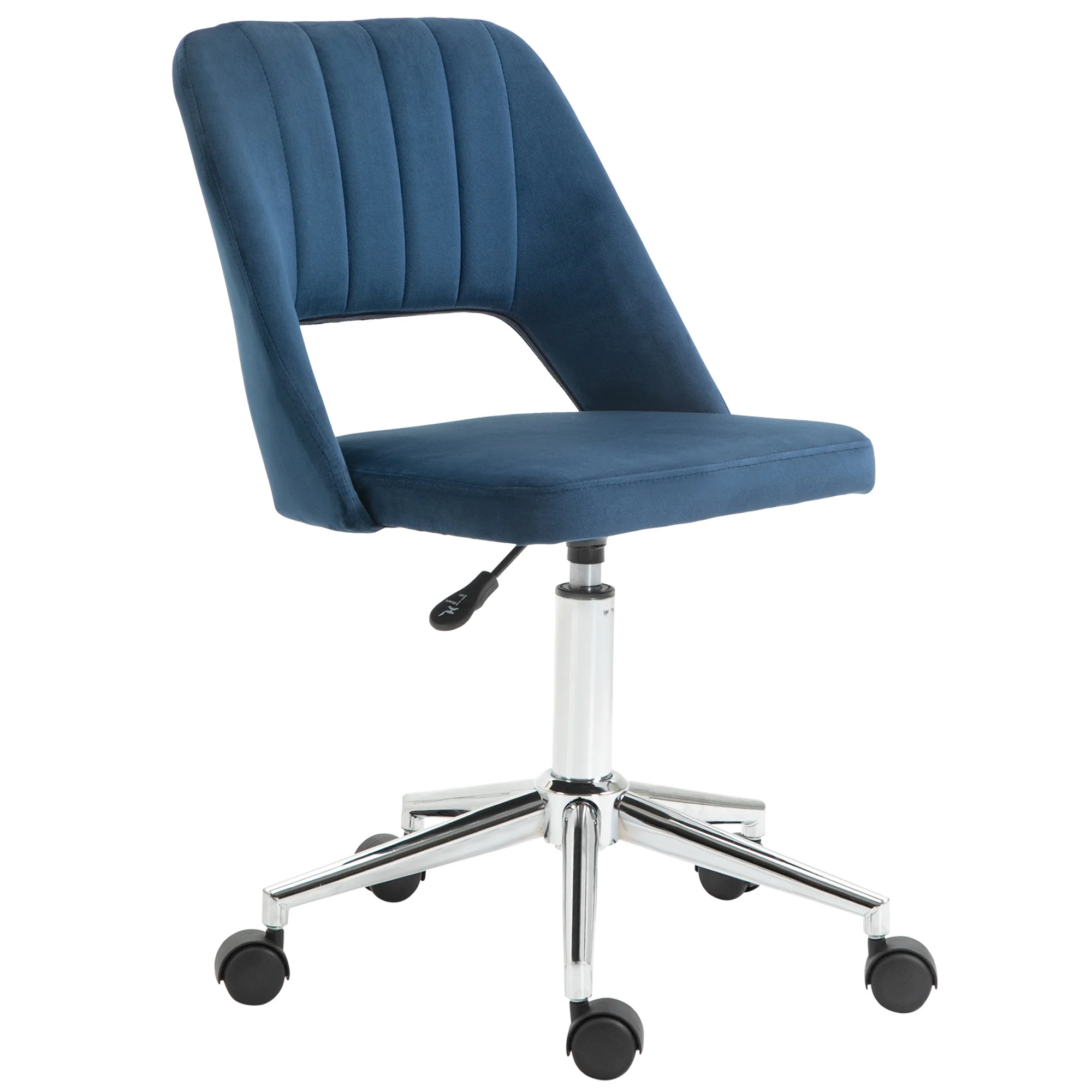 Vinsetto Mid-Back Swivel Home Office Chair Scallop Computer Chair - Image 10