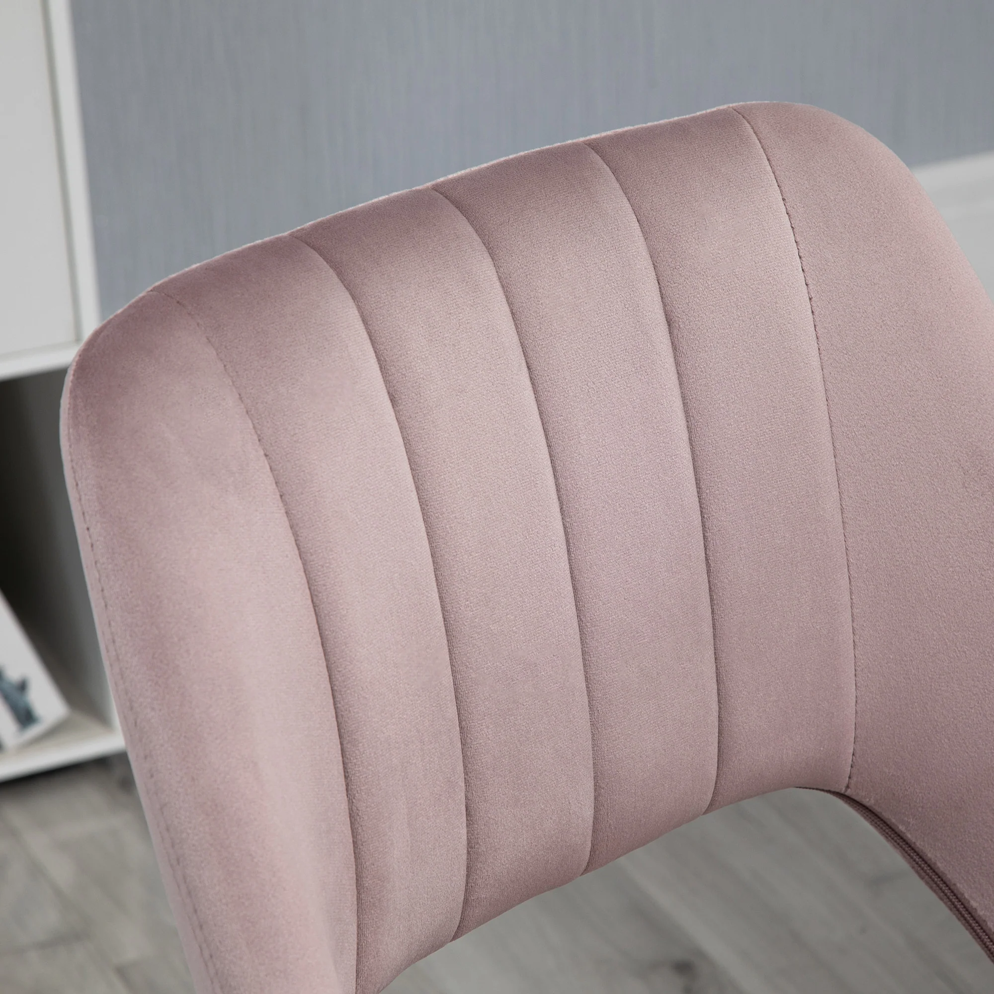 Vinsetto Mid-Back Swivel Home Office Chair Scallop Computer Chair - Image 27