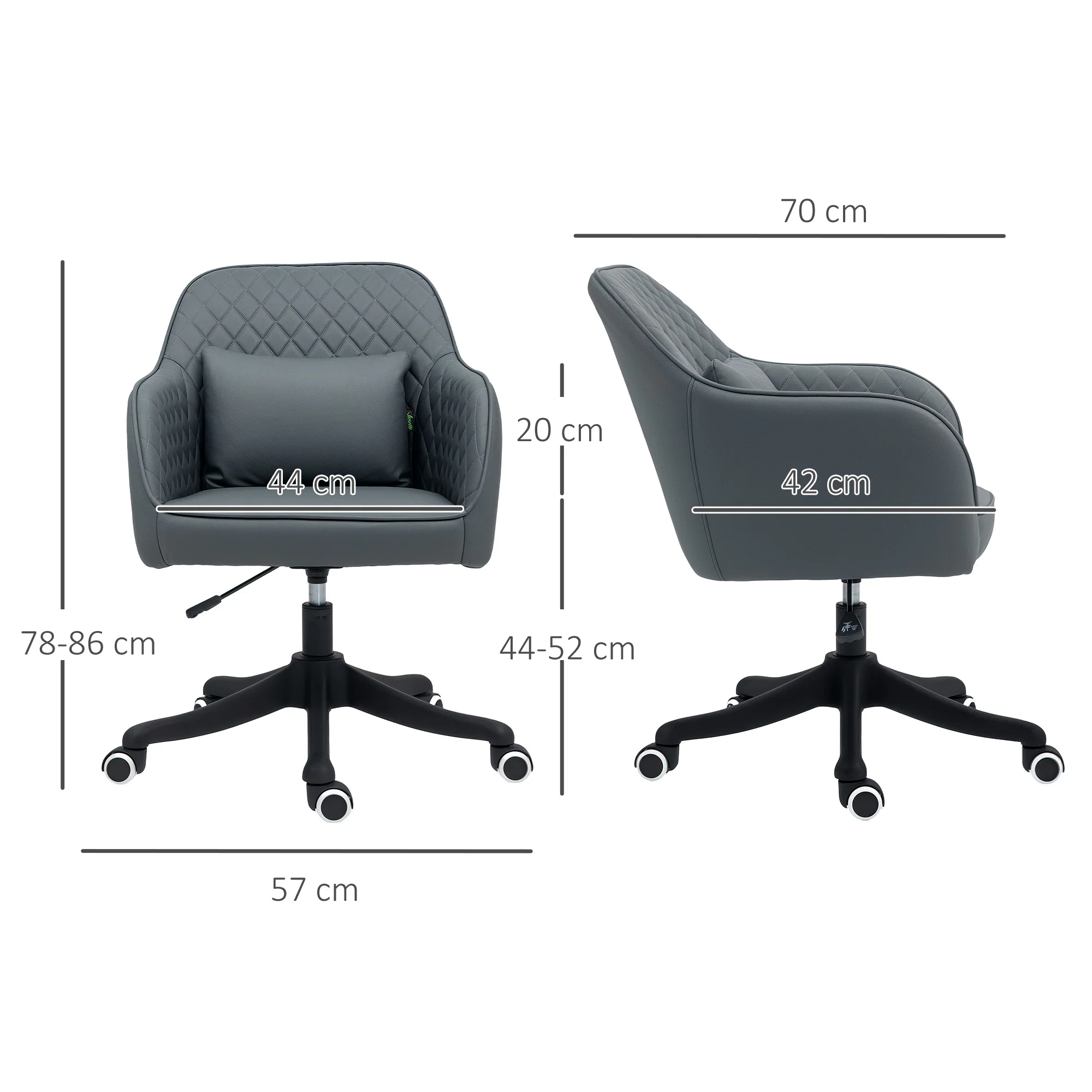 Vinsetto Office Chair with Rechargeable Vibration Massage - Image 14