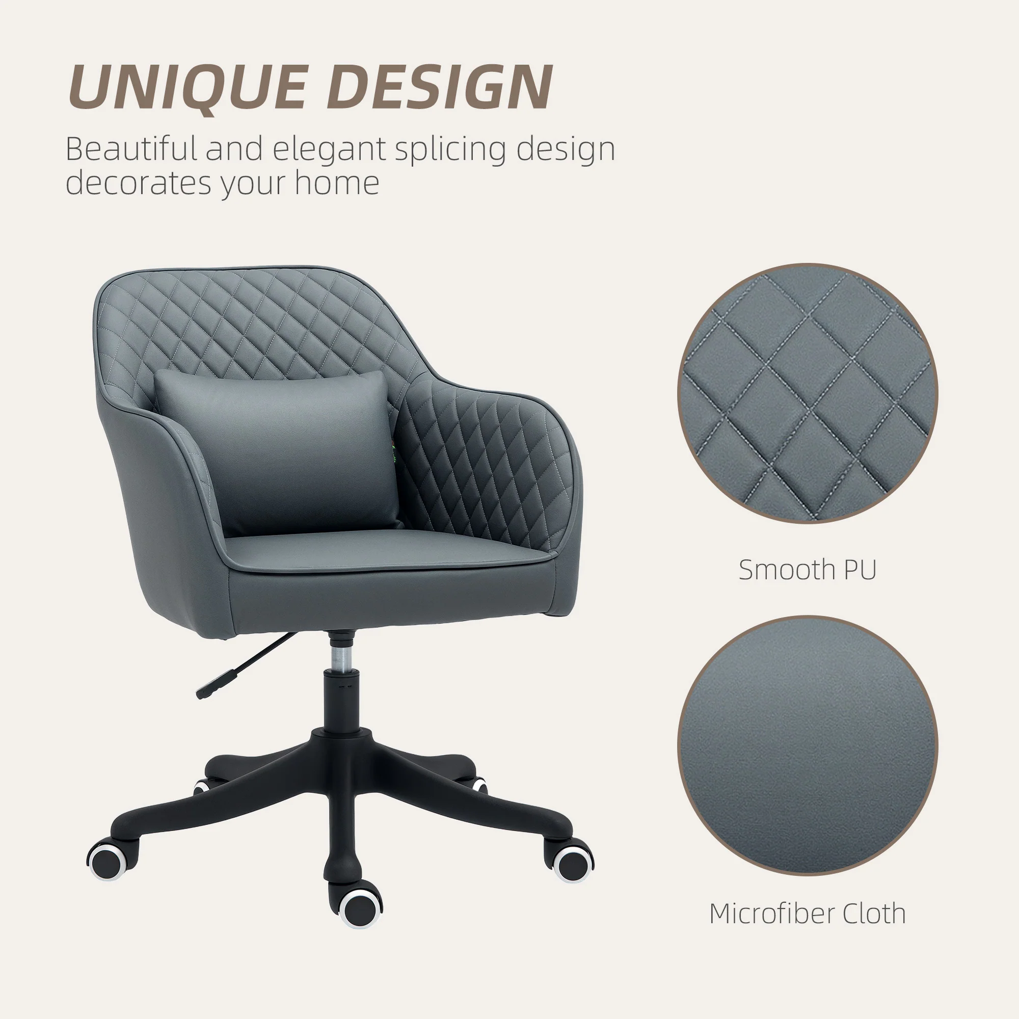 Vinsetto Office Chair with Rechargeable Vibration Massage - Image 17