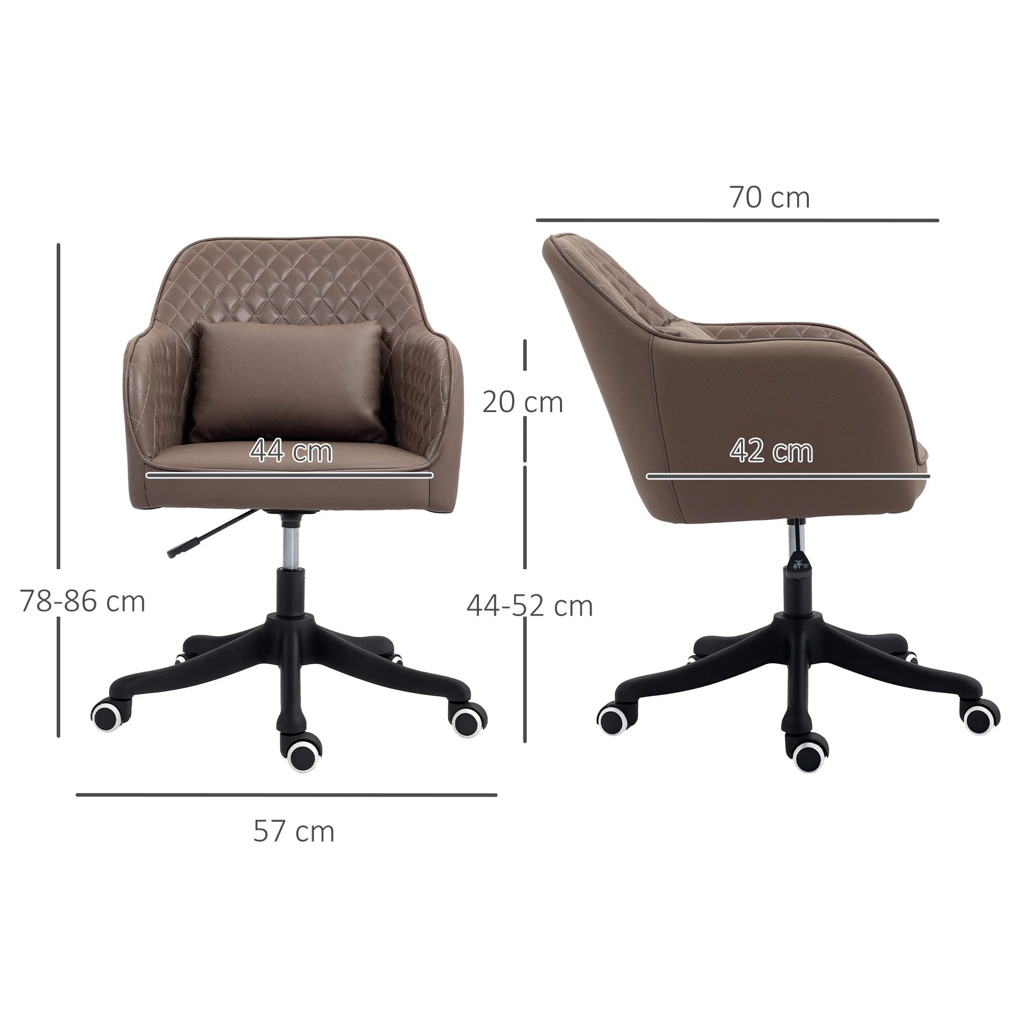 Vinsetto Office Chair with Rechargeable Vibration Massage - Image 5