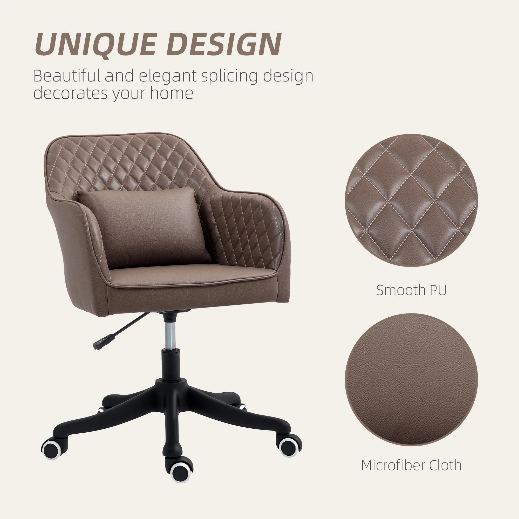 Vinsetto Office Chair with Rechargeable Vibration Massage - Image 8