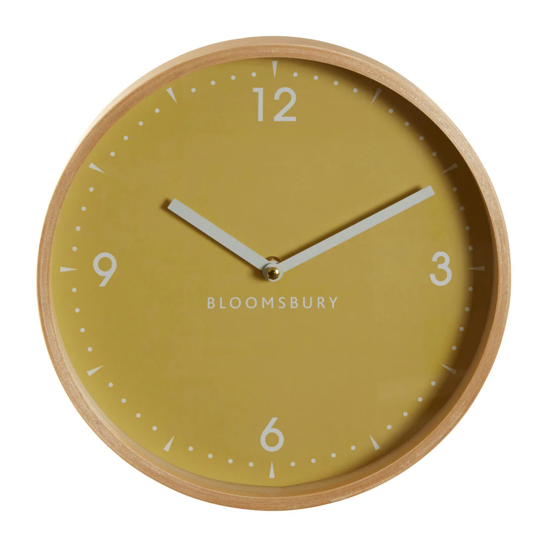 Vitus Small Yellow Face 26cm Wall Clock - Image 2