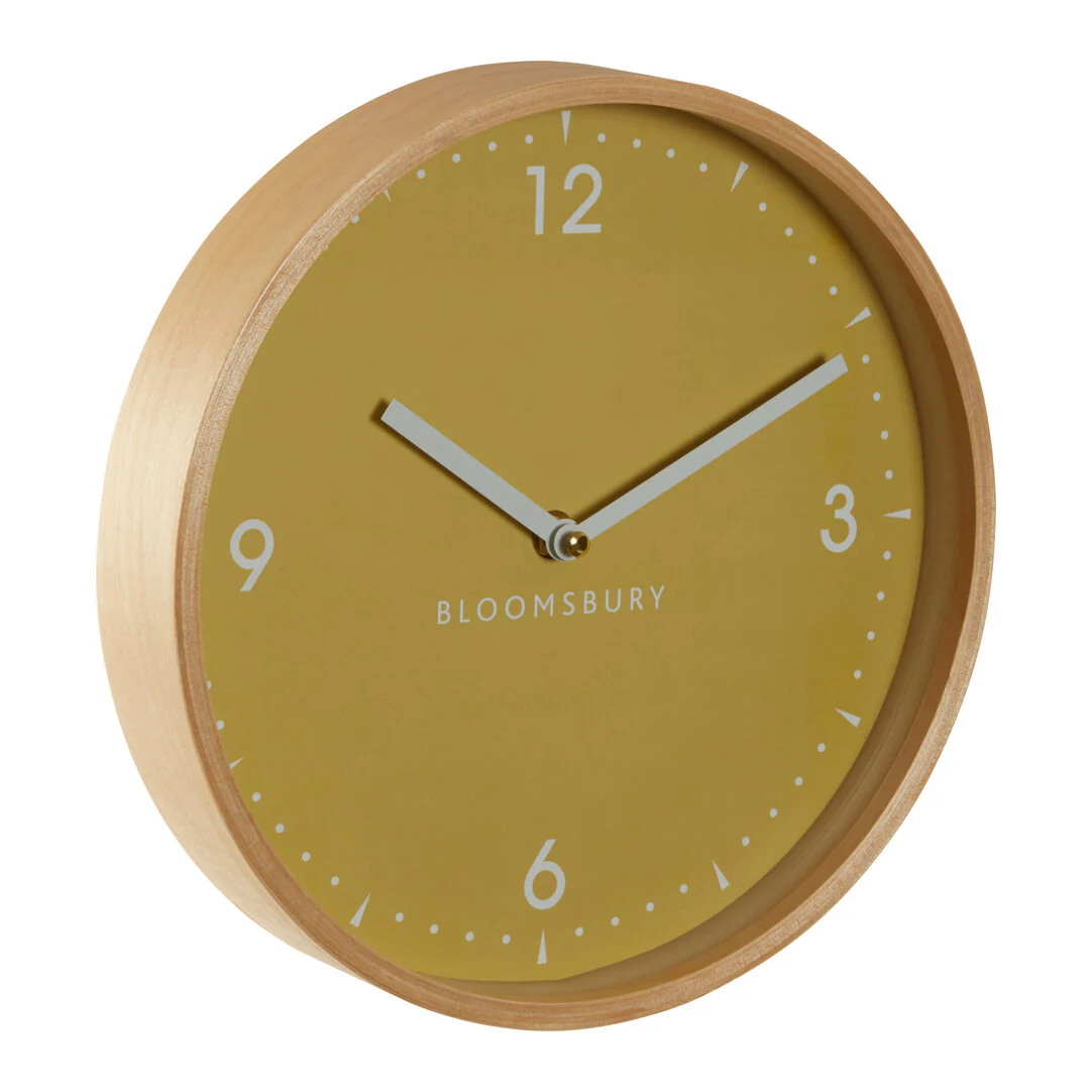 Vitus Small Yellow Face 26cm Wall Clock - Image 3