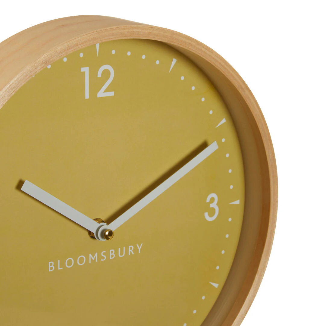 Vitus Small Yellow Face 26cm Wall Clock - Image 4