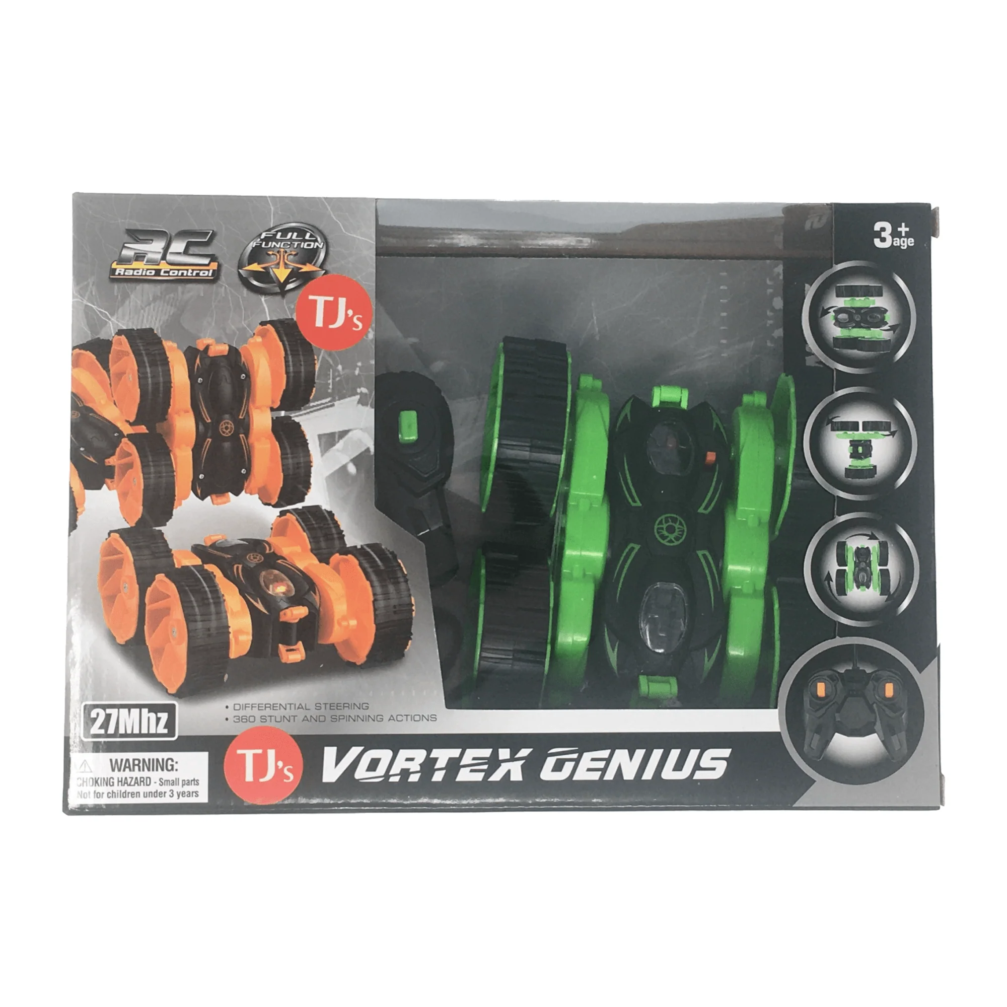 Vortex Genius Remote Controlled 360 Stunt & Spinning Actions Kids Toy Car Gift
