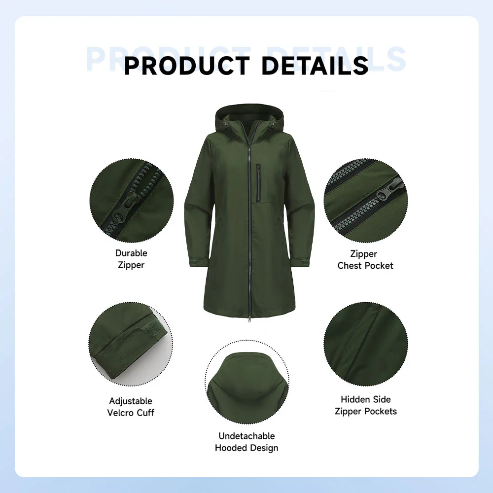 Waterproof Hooded Jacket - Image 6