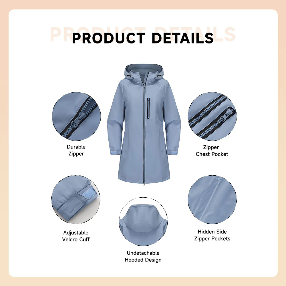 Waterproof Hooded Jacket - Image 6