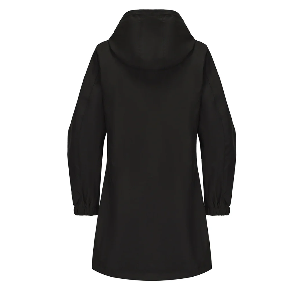 Waterproof Hooded Jacket - Black - Image 5