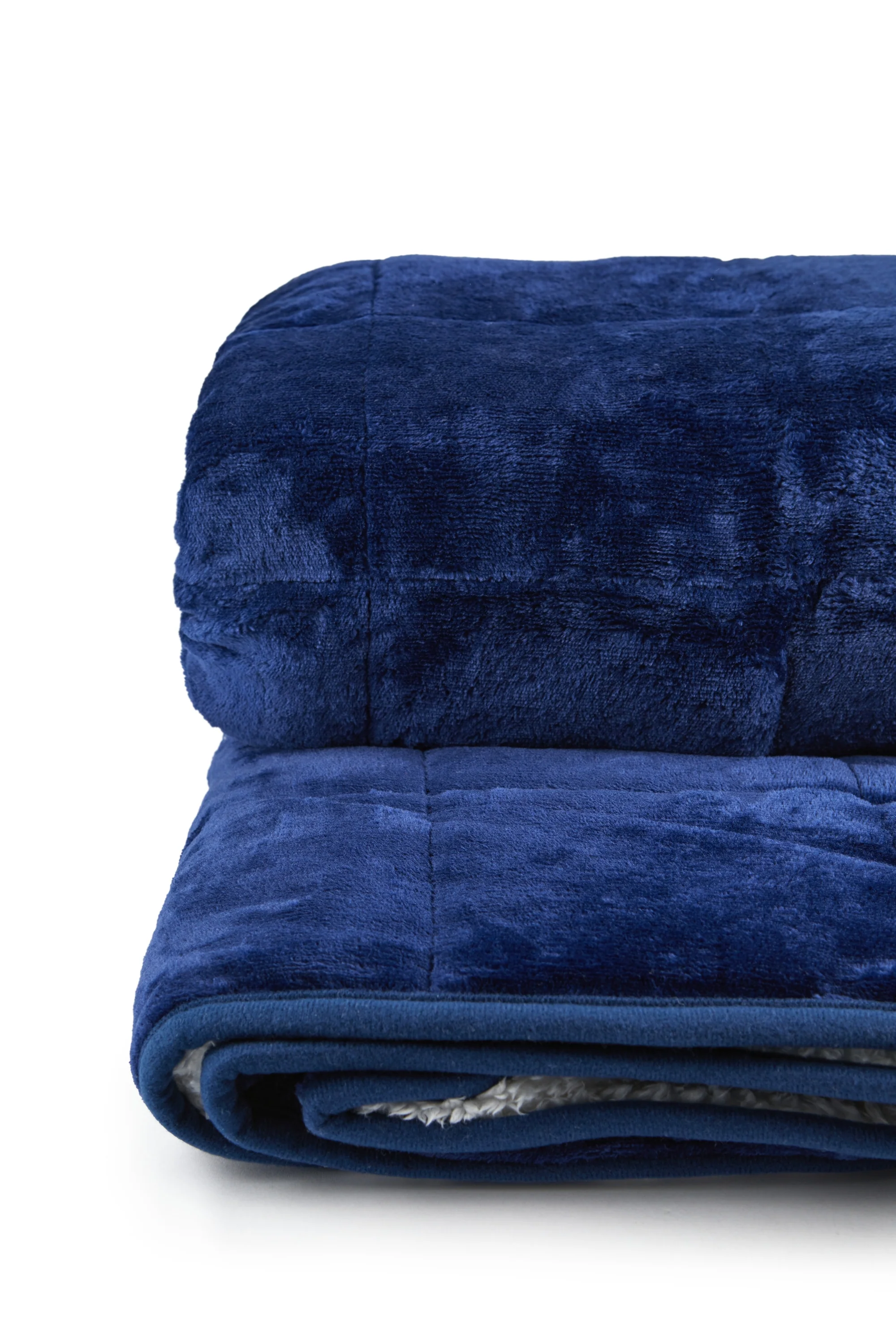 Weighted Sherpa Blanket in Navy - Image 7