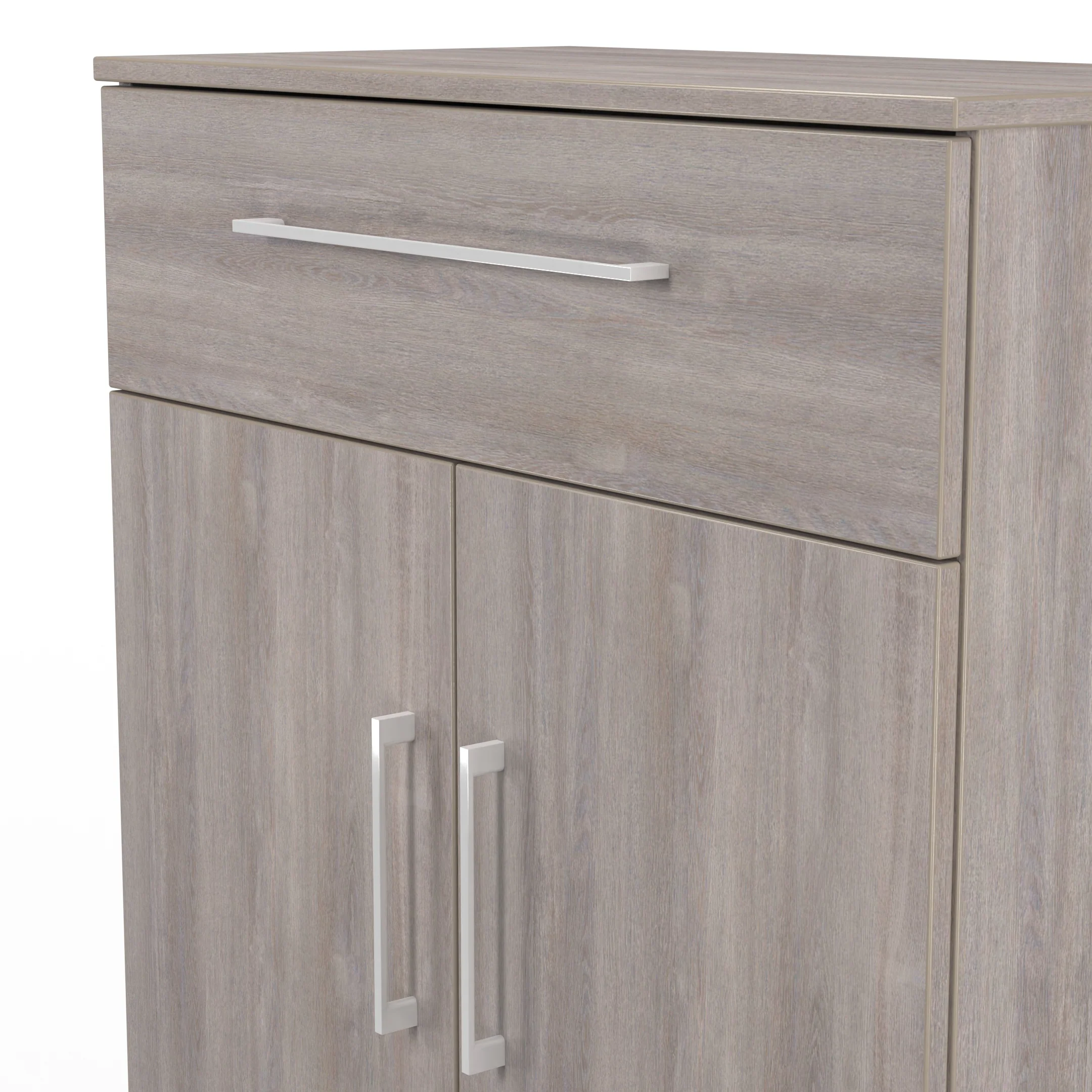Wellington Ready Assembled 1 Drawer 2 Door Sideboard in Grey Oak - Image 5