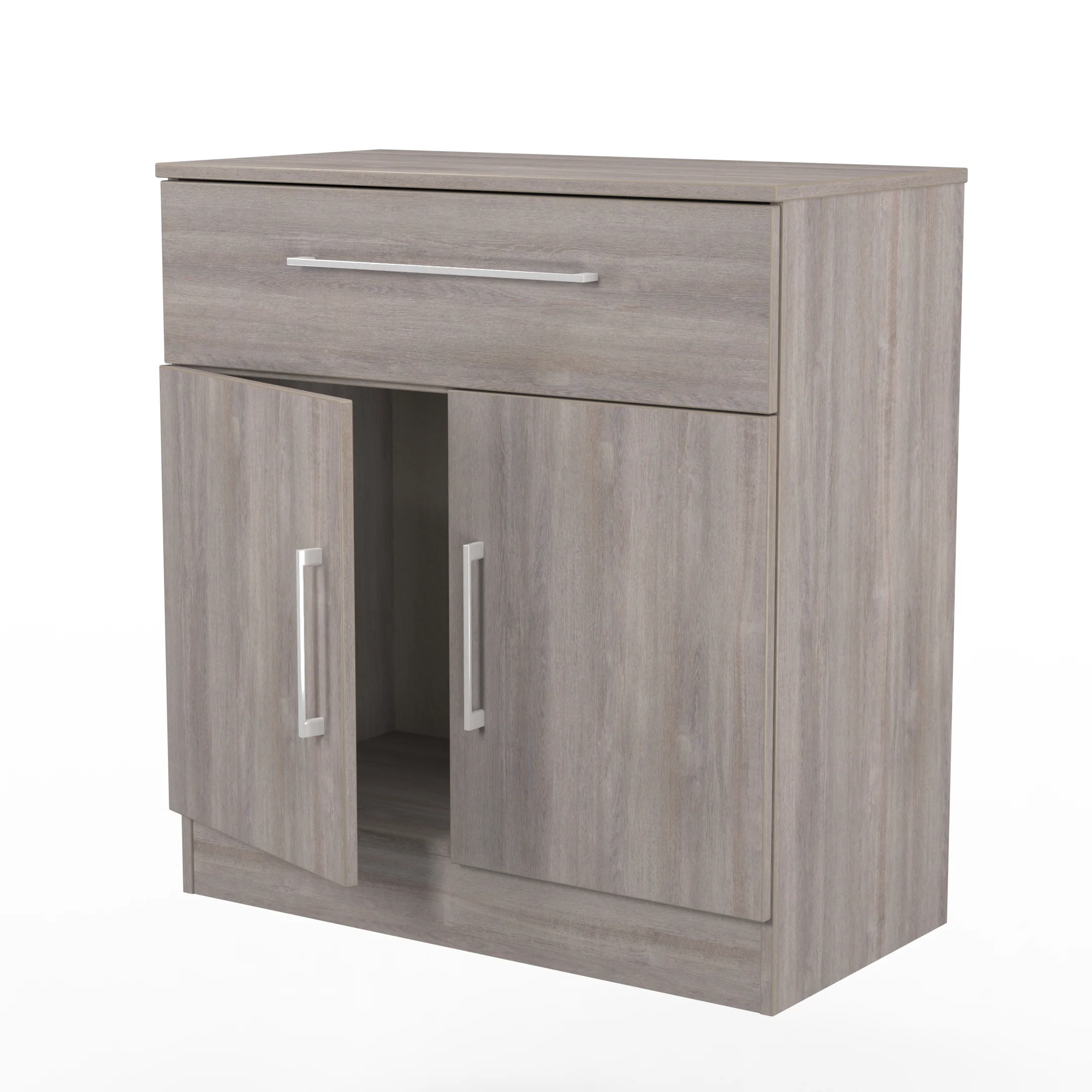 Wellington Ready Assembled 1 Drawer 2 Door Sideboard in Grey Oak - Image 6