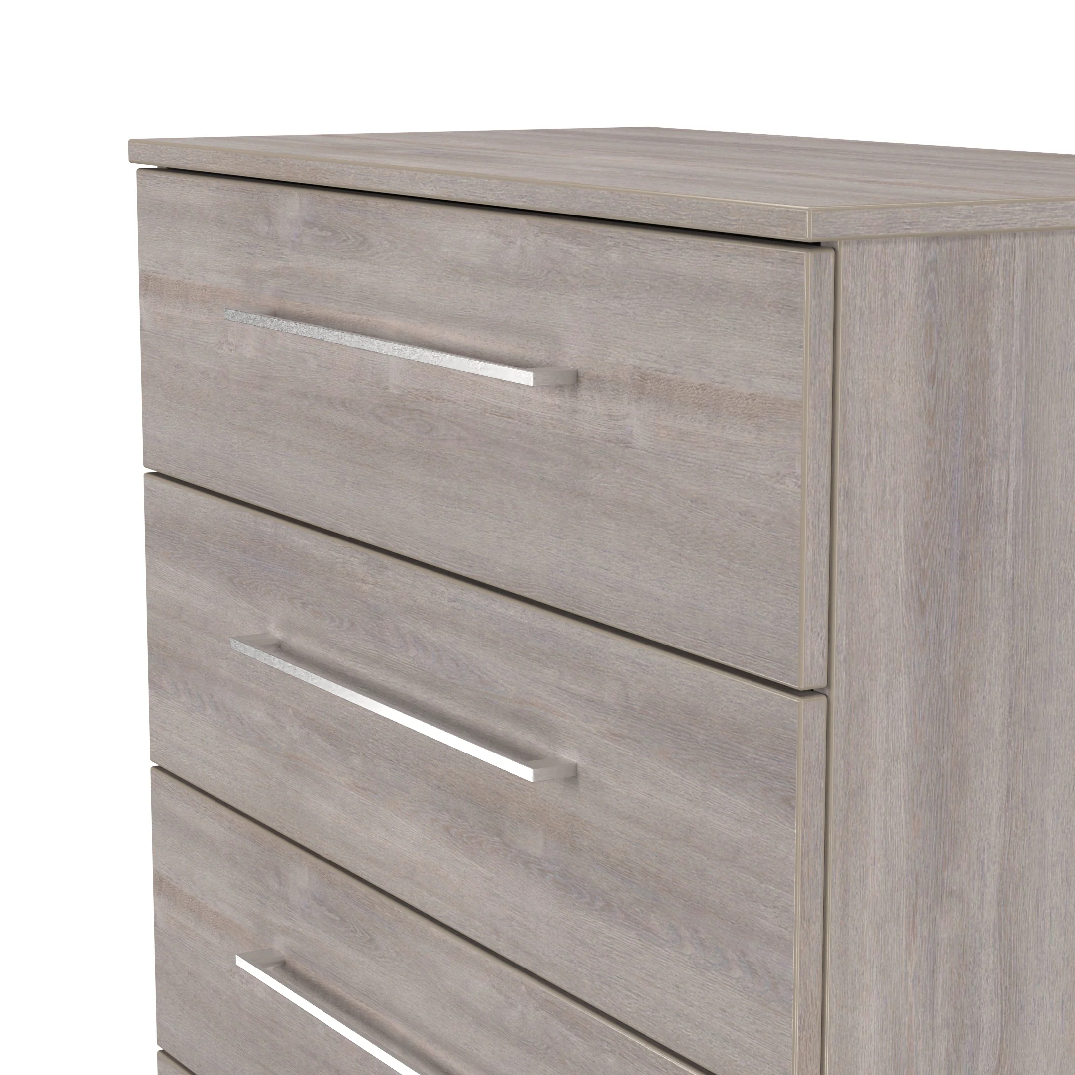 Wellington Ready Assembled 5 Drawer Chest in Grey Oak - Image 5