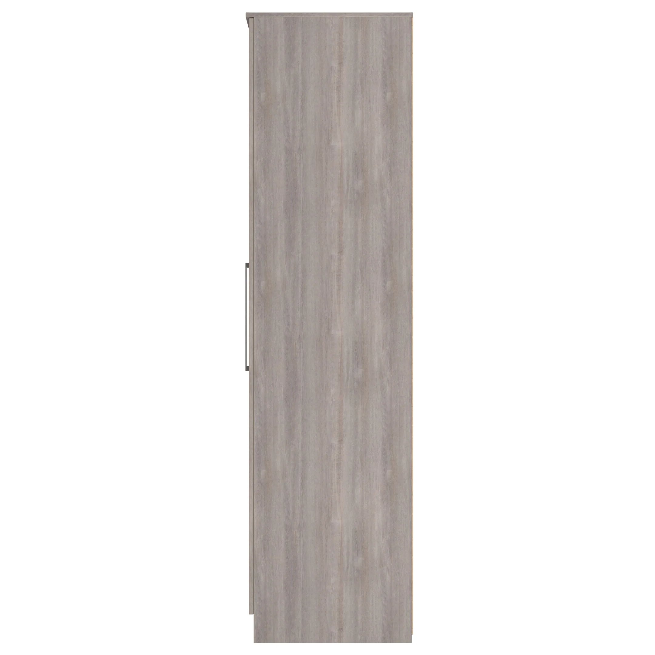 Wellington Ready Assembled Tall Triple Mirror Wardrobe in Grey Oak - Image 3