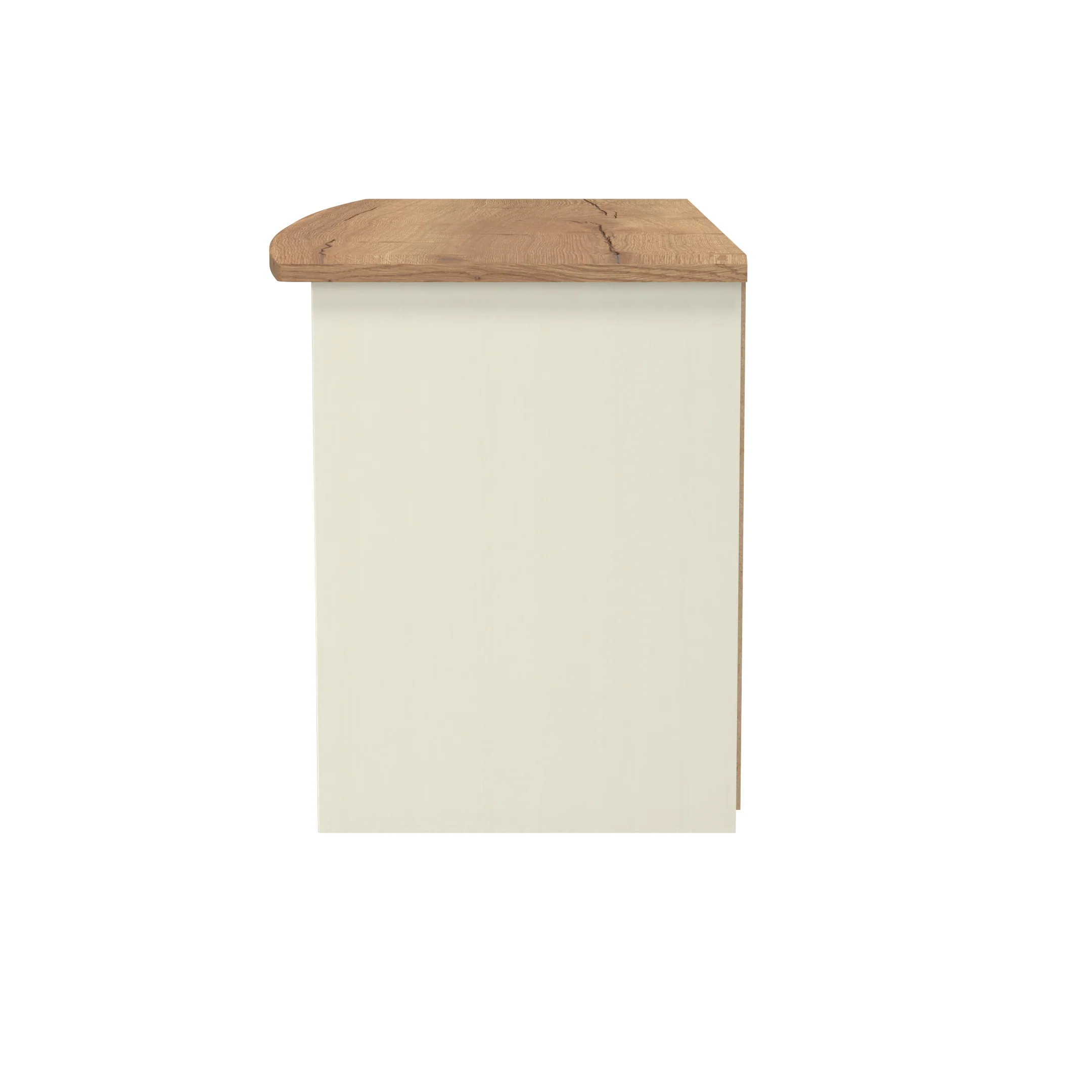 Westminster Ready Assembled 1 Drawer TV & Media Unit in Cream Ash & Riviera Oak - Image 3
