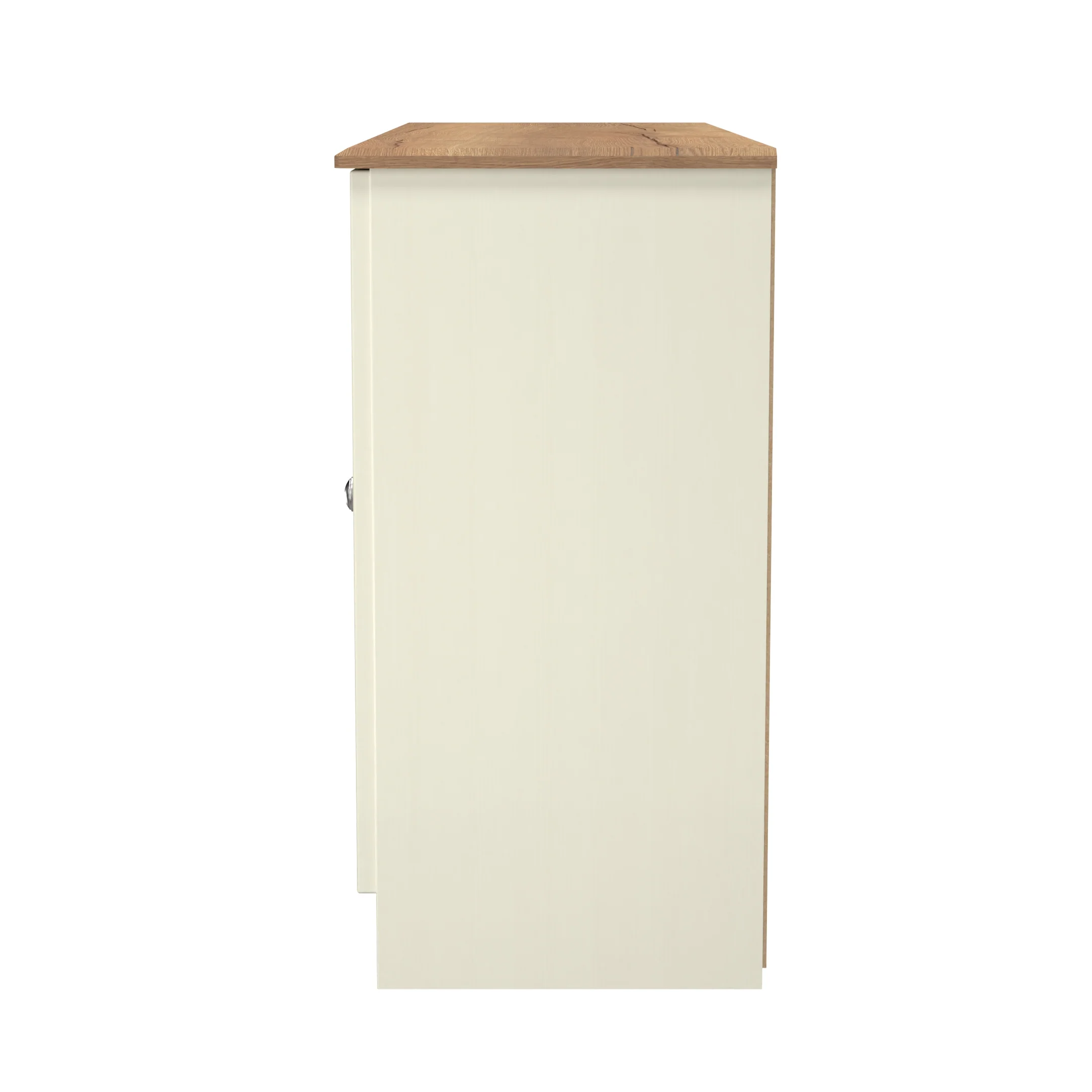 Westminster Ready Assembled 2 Door 3 Drawer Sideboard in Cream Ash & Riviera Oak - Image 3