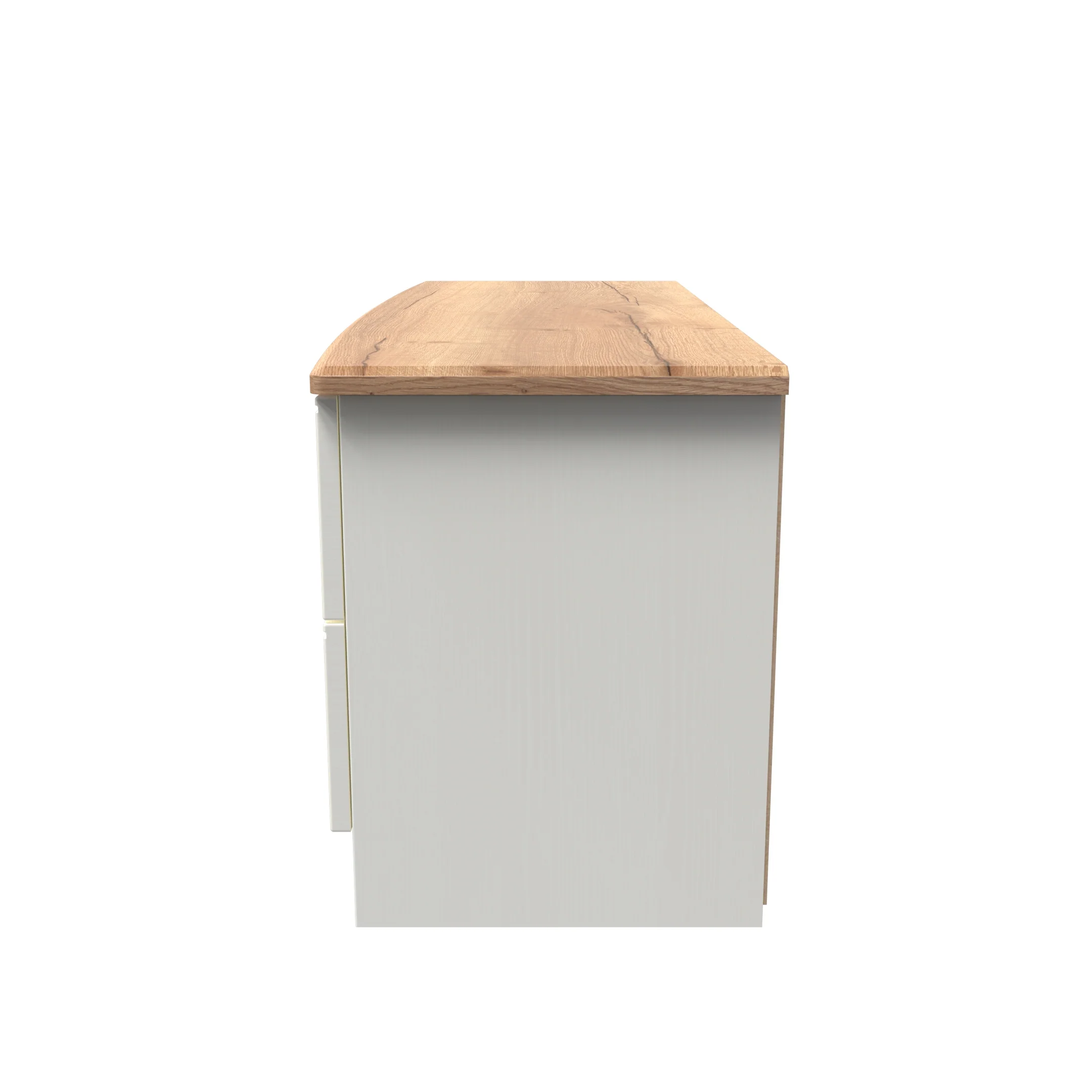 Westminster Ready Assembled 4 Drawer Bed Box in Cream Ash & Riviera Oak - Image 2