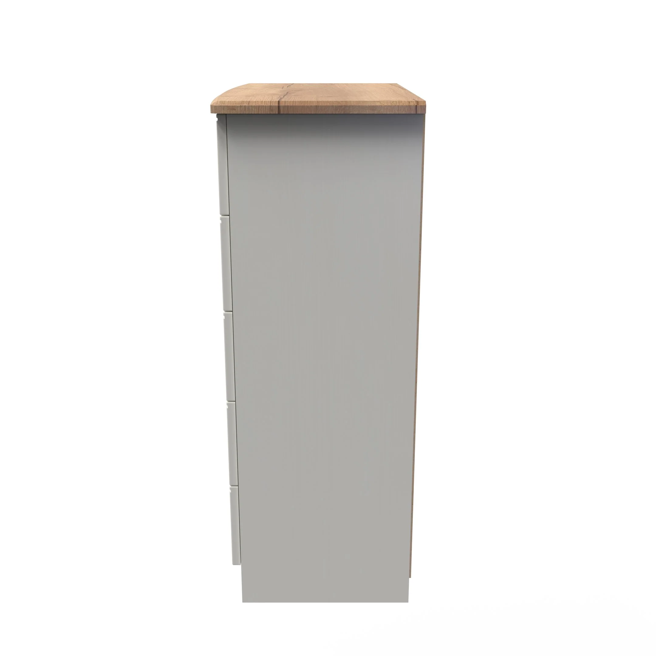 Westminster Ready Assembled 5 Drawer Chest in Cream Ash & Riviera Oak - Image 3