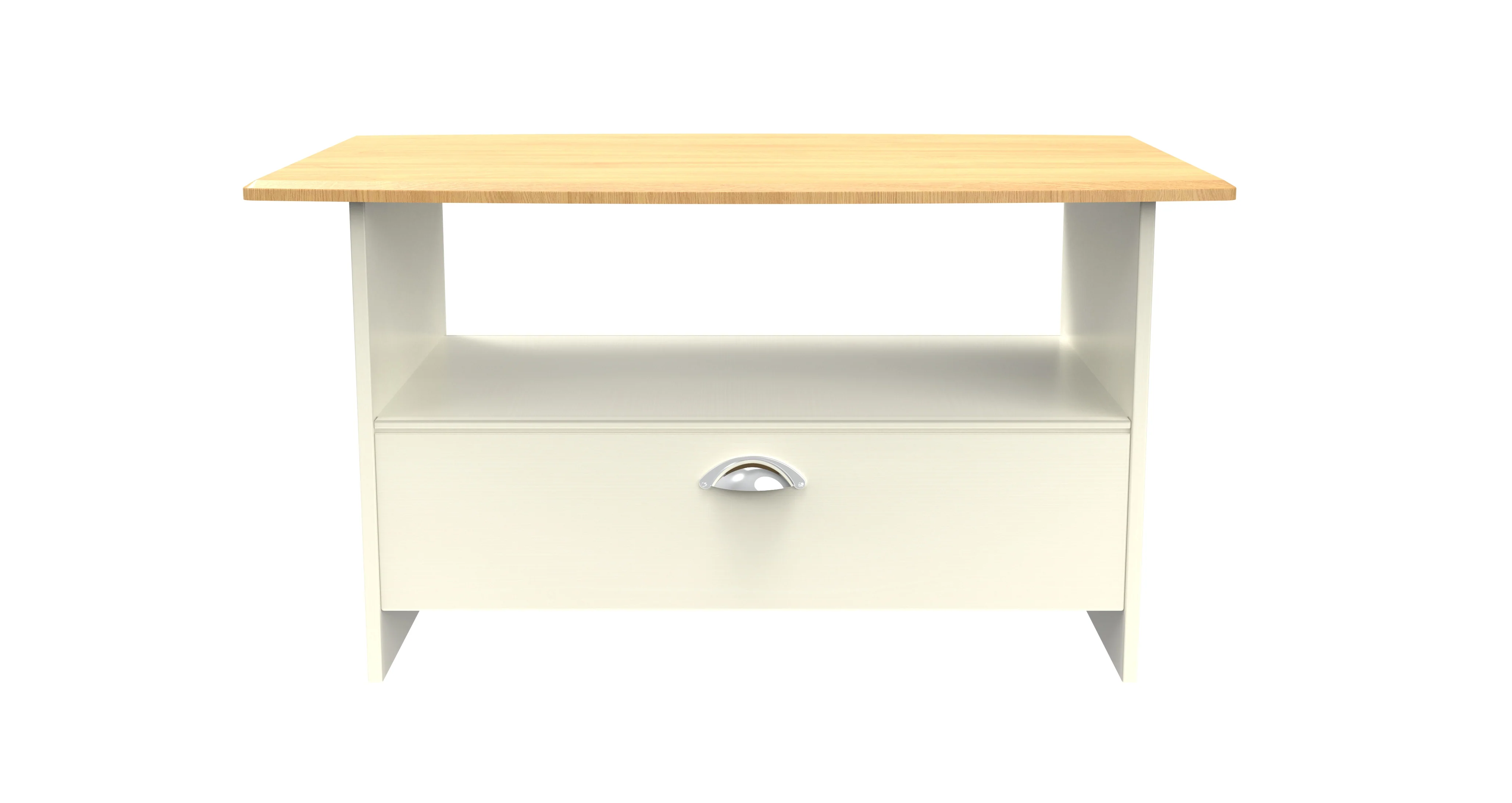 Westminster Ready Assembled Bottom Drawer Coffee Table in Cream Ash & Riviera Oak - Image 7