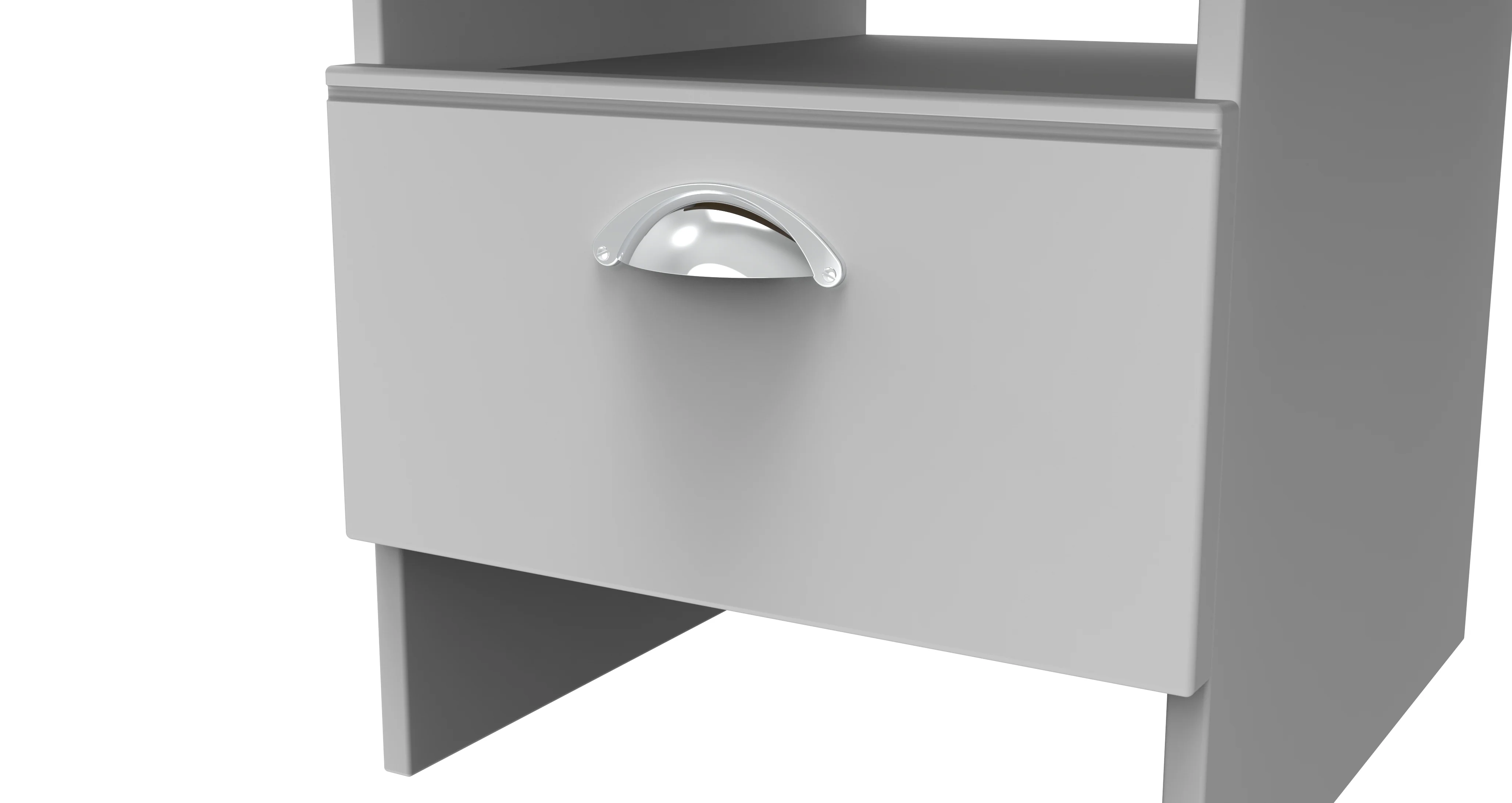 Westminster Ready Assembled Bottom Drawer Lamp Table in Grey Matt & Riviera Oak - Image 3