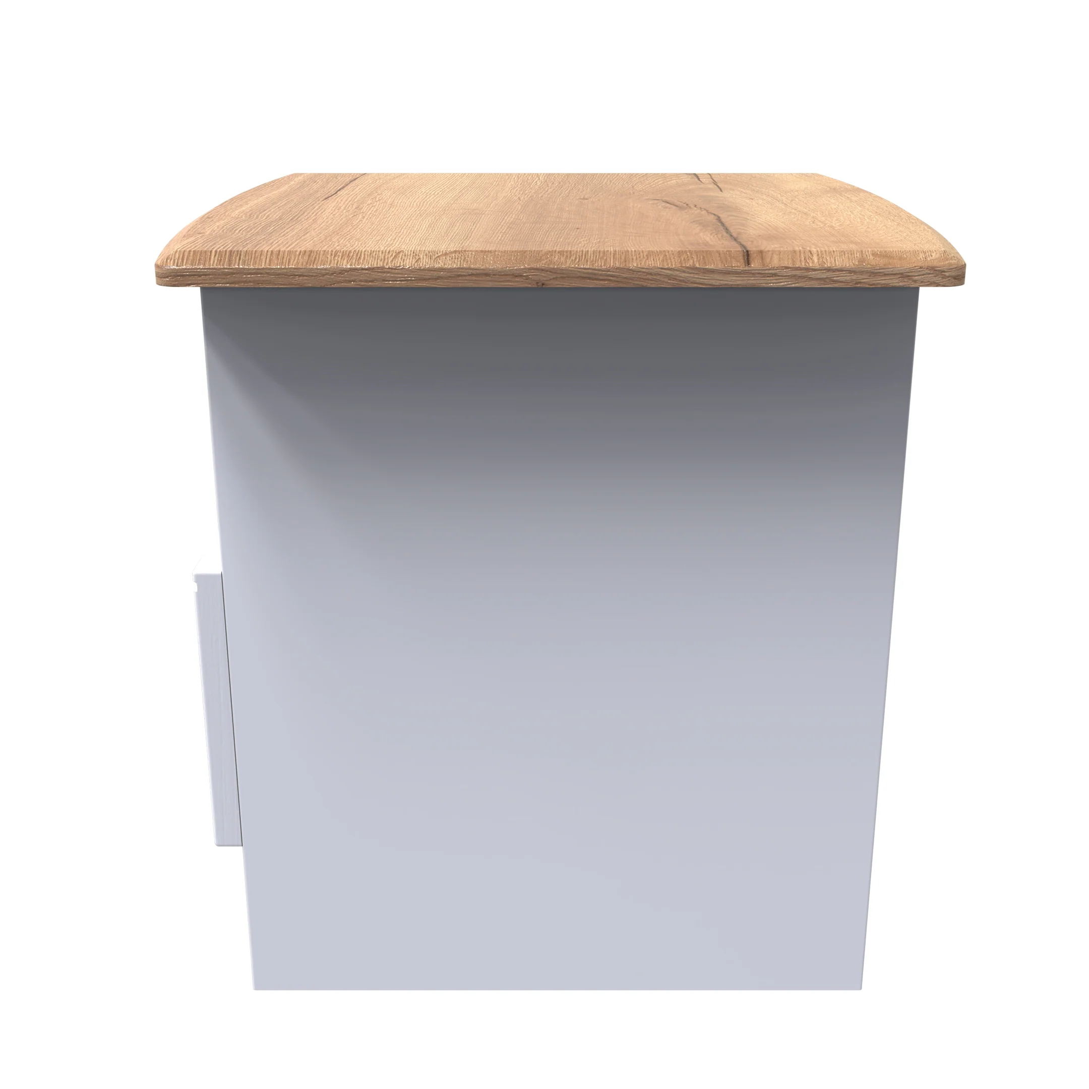 Westminster Ready Assembled Bottom Drawer Lamp Table in White Ash & Riviera Oak - Image 2