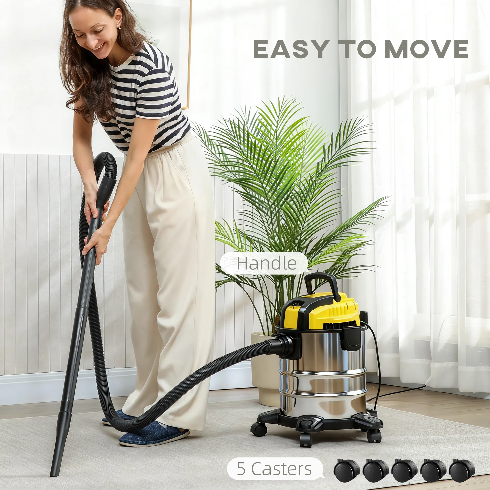 Wet And Dry Vacuum Cleaner, Wet & Dry Vacuum Cleaner W/ Blower For Workshop - Image 6