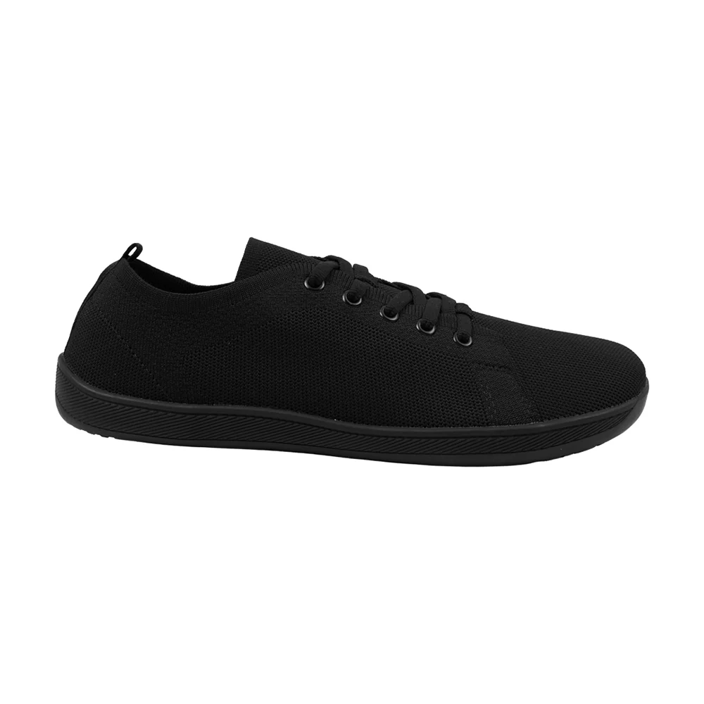 Wide Fit Trainers Comfortable Running Trainers - Black - Image 3