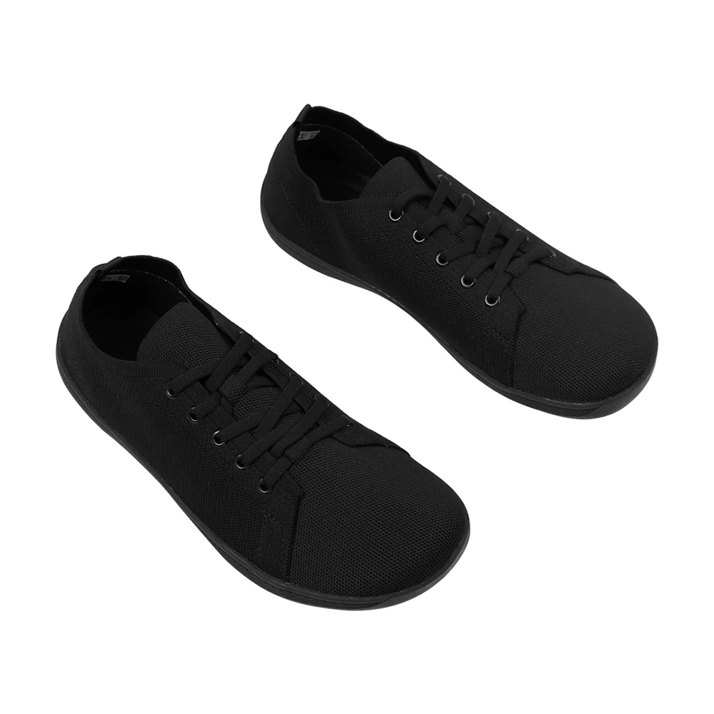 Wide Fit Trainers Comfortable Running Trainers - Black - Image 4