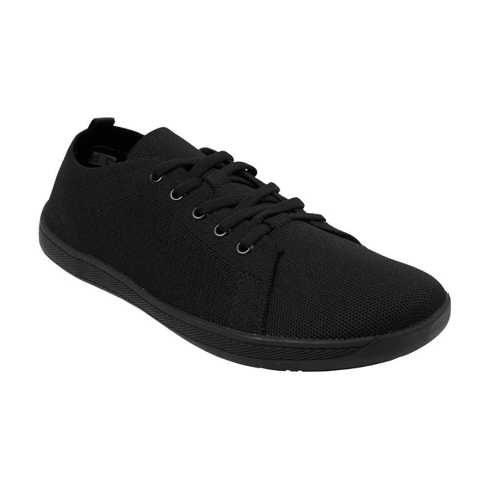 Wide Fit Trainers Comfortable Running Trainers - Black - Image 6